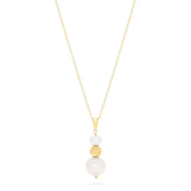 14K Yellow Gold Cultured Fresh Water Pearl Pendant sold by Effy