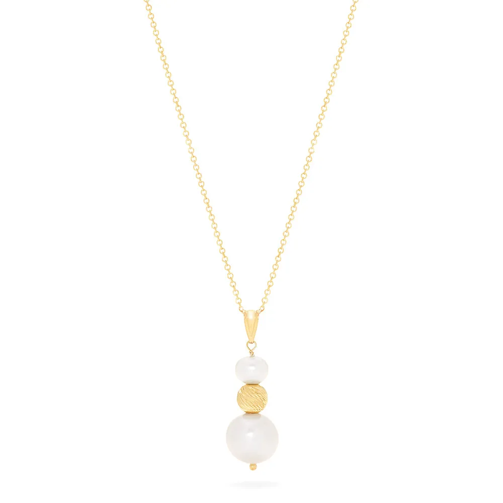14K Yellow Gold Cultured Fresh Water Pearl Pendant sold by Effy