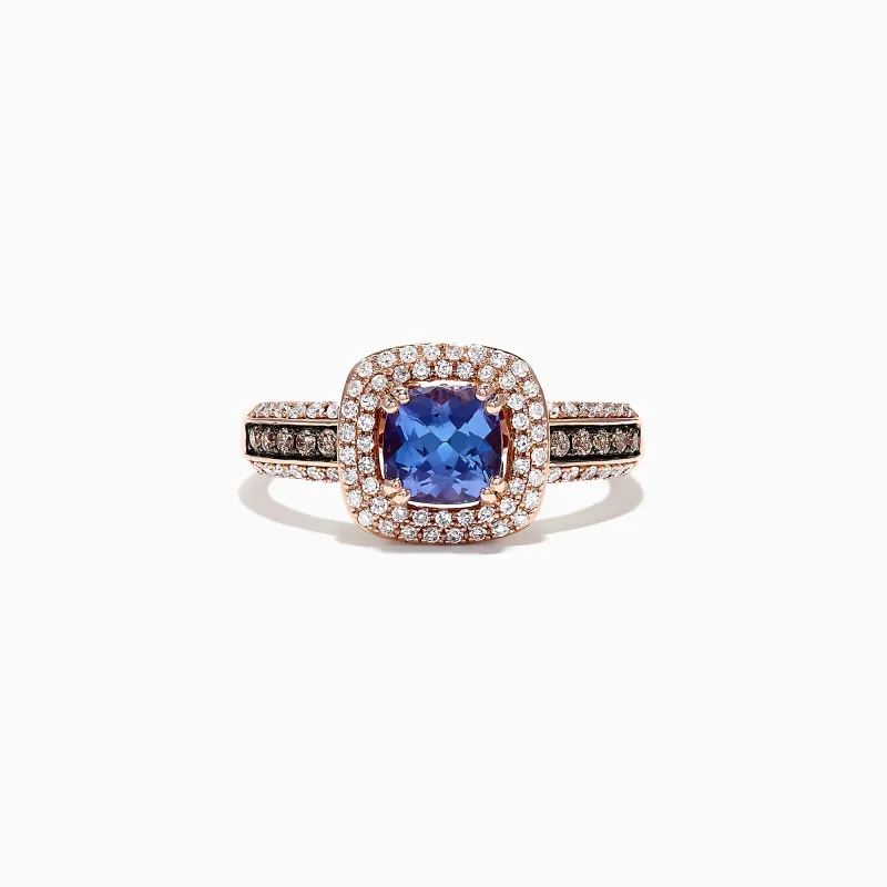 Nahla Siri 14K Rose Gold Tanzanite and Diamond Rings, 1.34 TCW sold by Effy