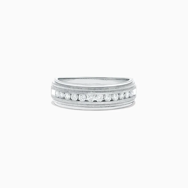 Men's 14K White Gold Diamond Ring, 0.47 TCW sold by Effy