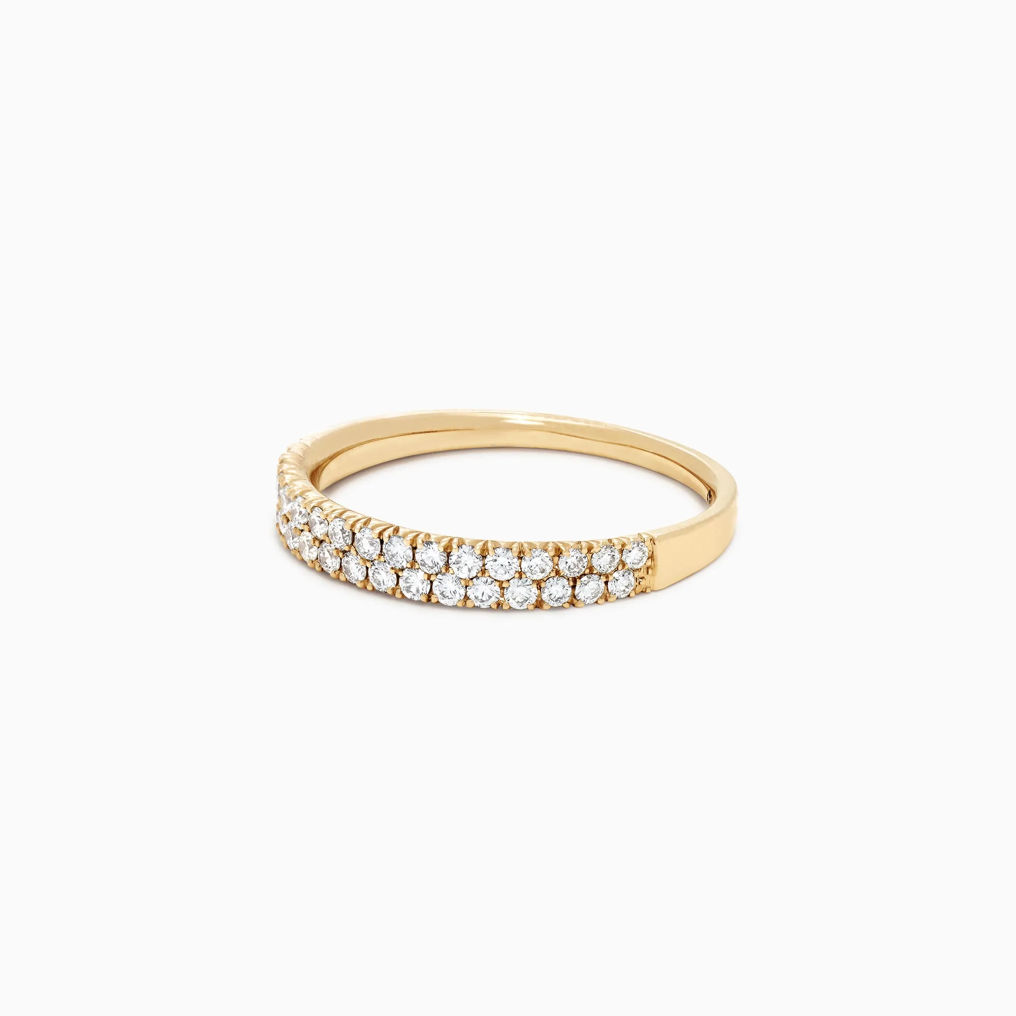 D'Oro 14K Yellow Gold Pave Diamond Ring, 0.37 TCW sold by Effy product image thumbnail 2