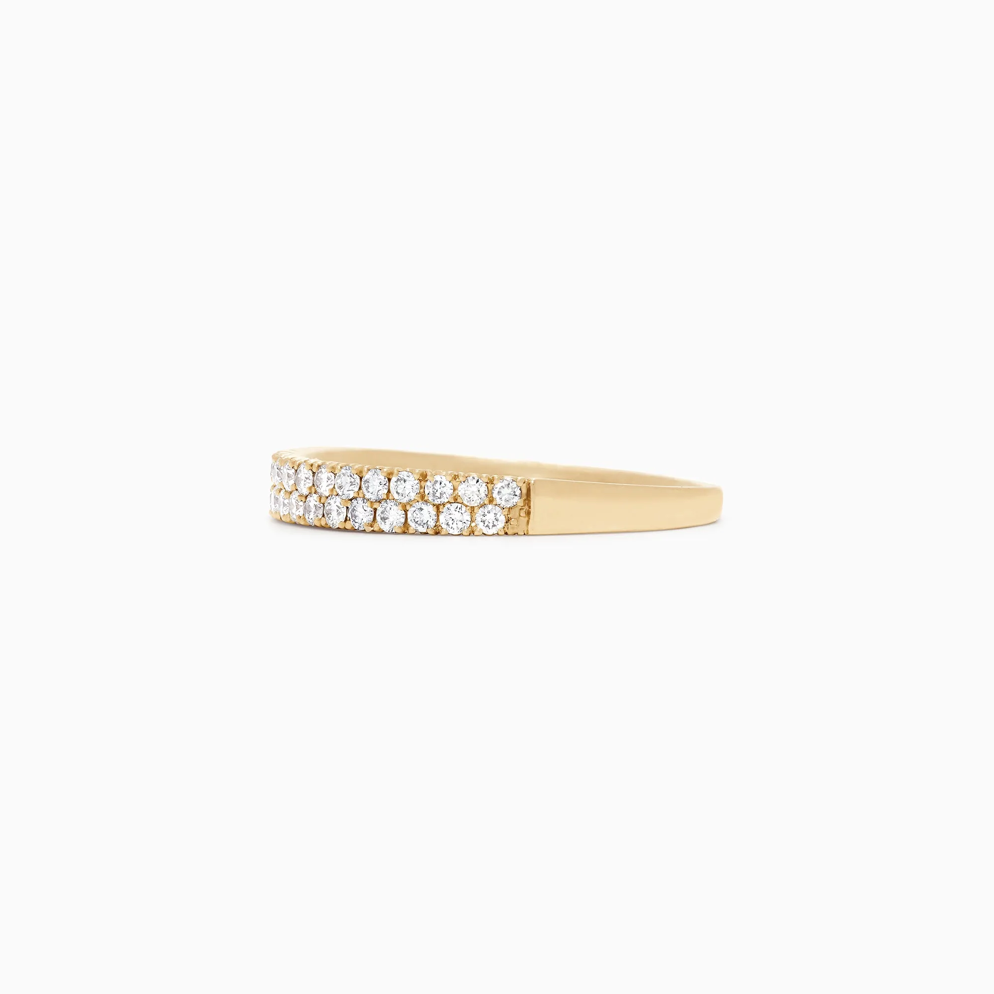 D'Oro 14K Yellow Gold Pave Diamond Ring, 0.37 TCW sold by Effy product image thumbnail 3