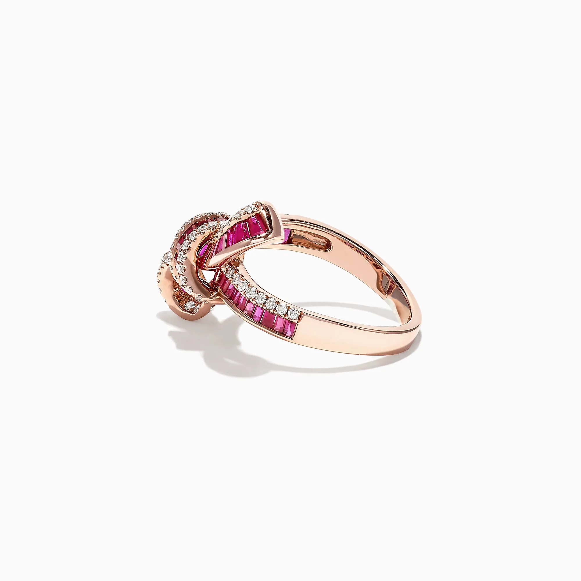 Ruby Royale 14K Rose Gold Ruby and Diamond Bow Ring, 1.61 TCW sold by Effy product image thumbnail 3
