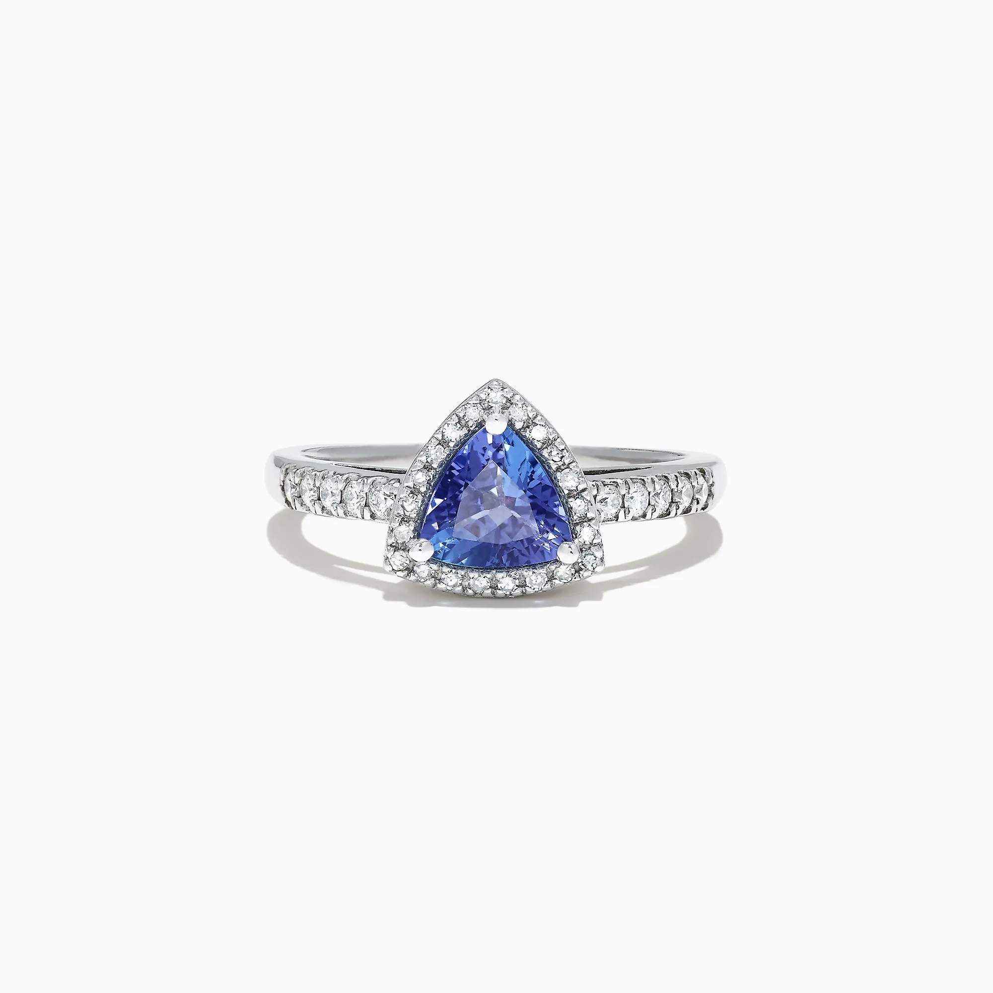 Nahla Siri 14K White Gold Trillion Tanzanite and Diamond Ring, 0.96 TCW sold by Effy