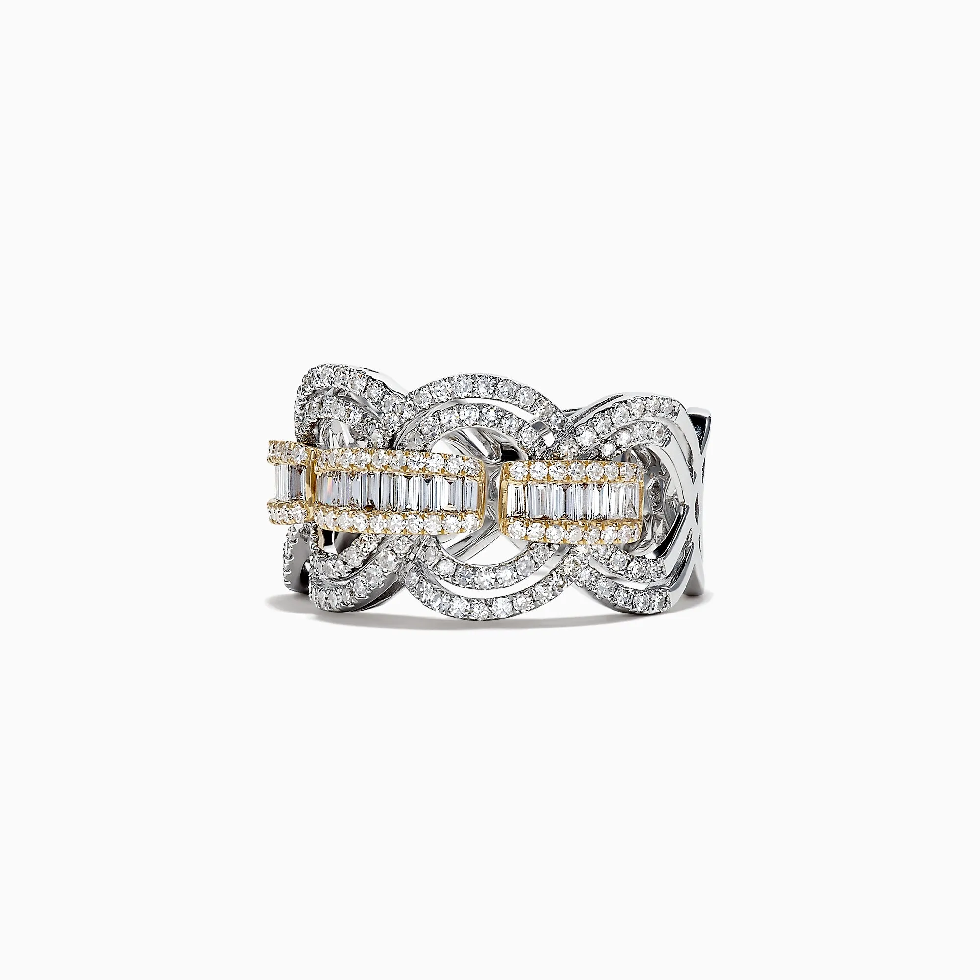 Duo 14K White and Yellow Gold Diamond Ring, 1.09 TCW sold by Effy product image thumbnail 3