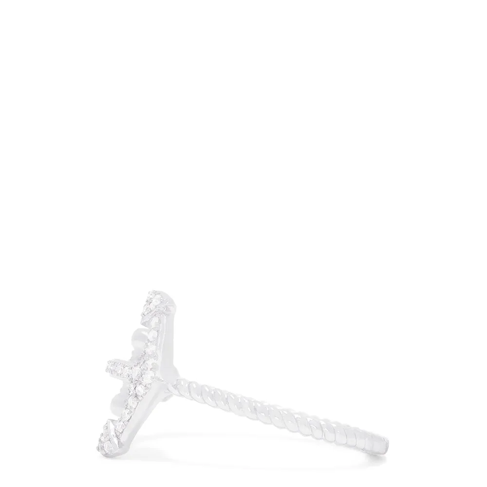 Novelty 14K White Gold Diamond Anchor Ring, 0.12 TCW sold by Effy product image thumbnail 3
