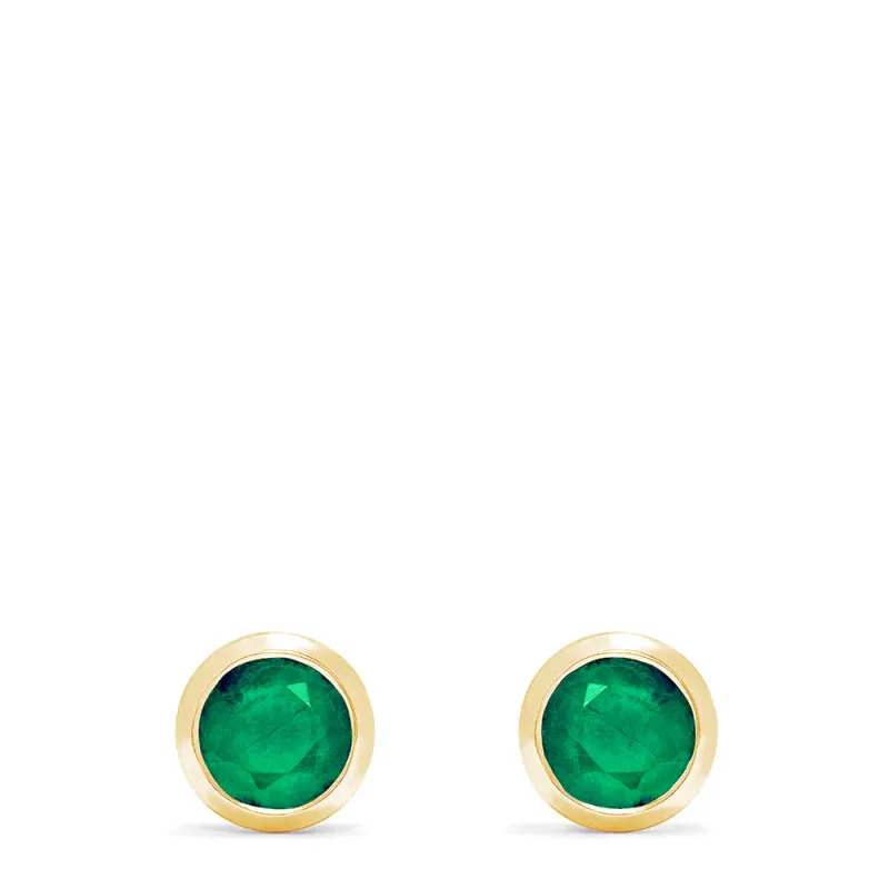 Brasilica 14K Yellow Gold Emerald Stud Earrings, 0.95 TCW sold by Effy