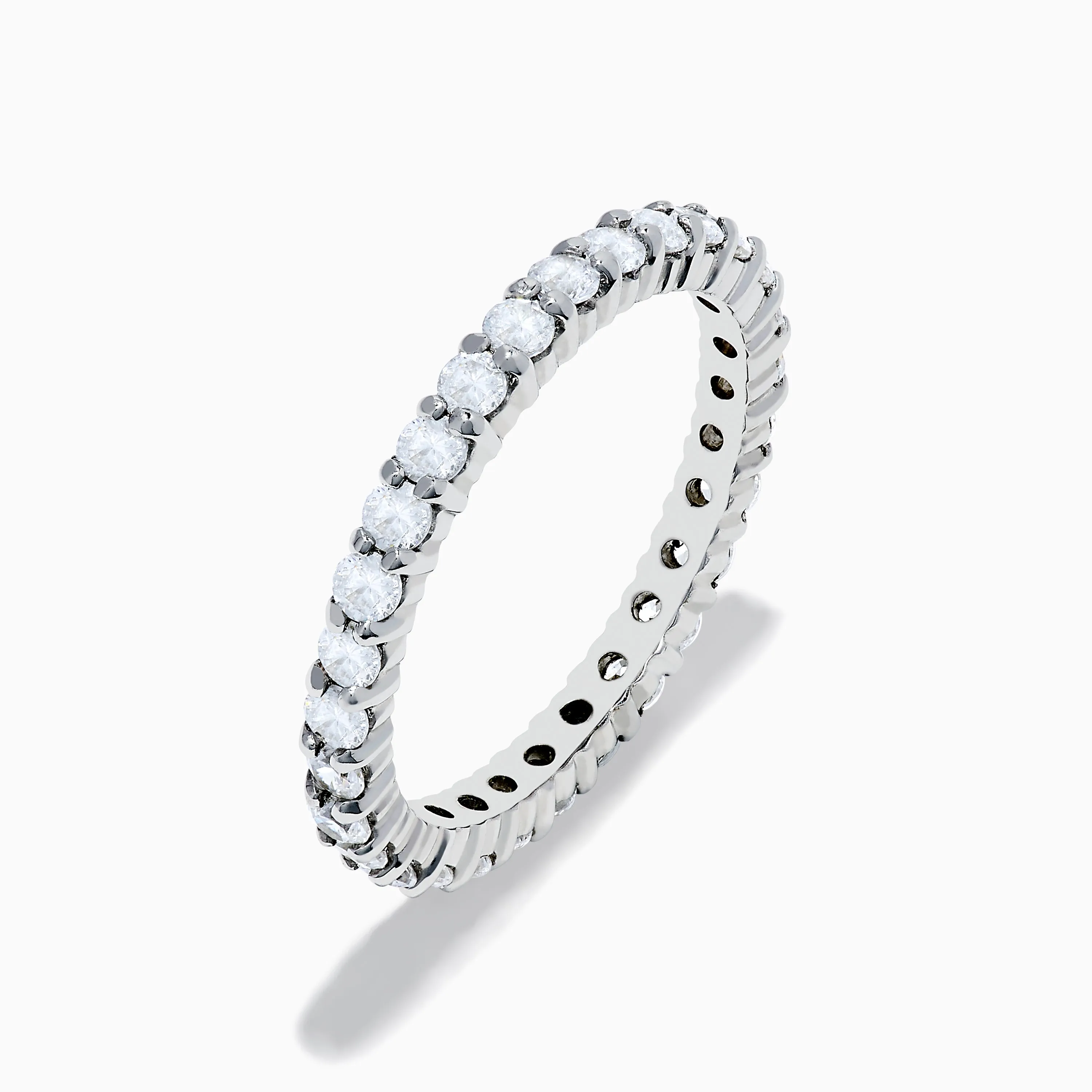 14K White Gold Prong Set Diamond Eternity Band, 1.00 TCW sold by Effy product image thumbnail 4