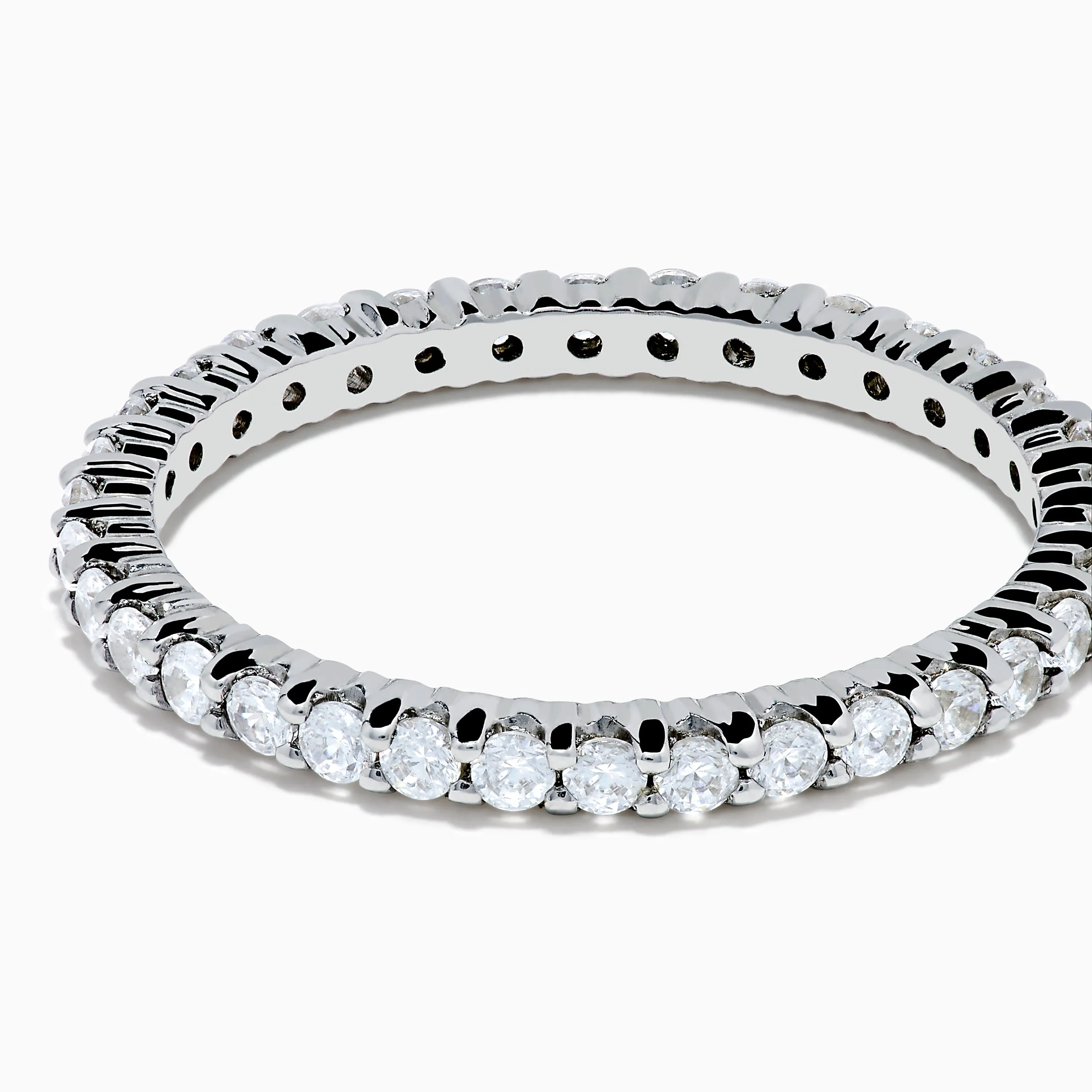 14K White Gold Prong Set Diamond Eternity Band, 0.50 TCW sold by Effy product image thumbnail 2