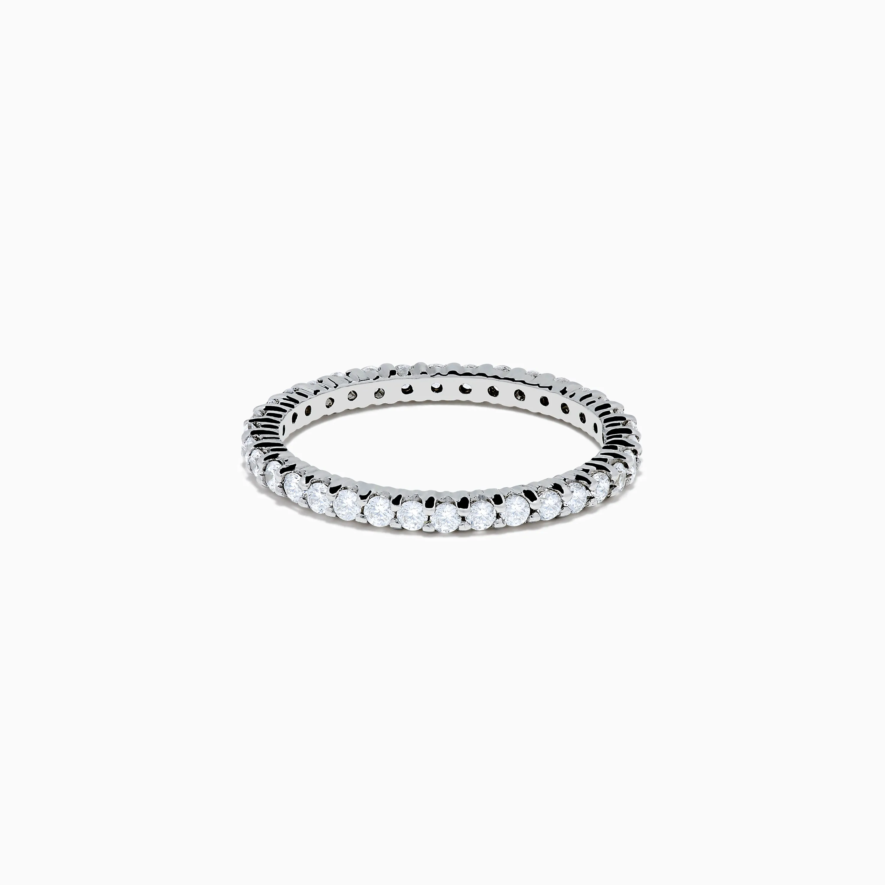14K White Gold Prong Set Diamond Eternity Band, 0.50 TCW sold by Effy