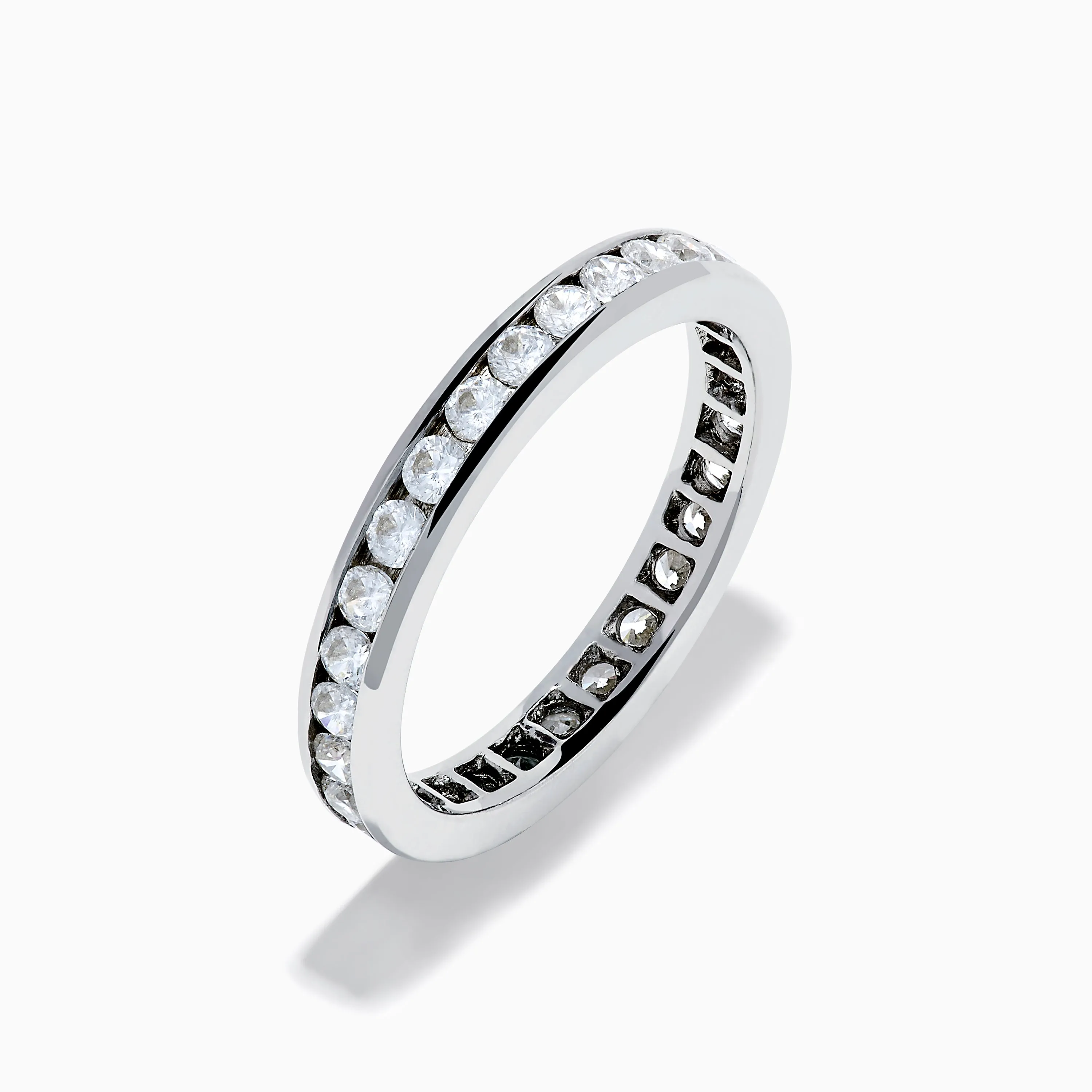 14K White Gold Channel Set Diamond Eternity Band, 1.00 TCW sold by Effy product image thumbnail 4