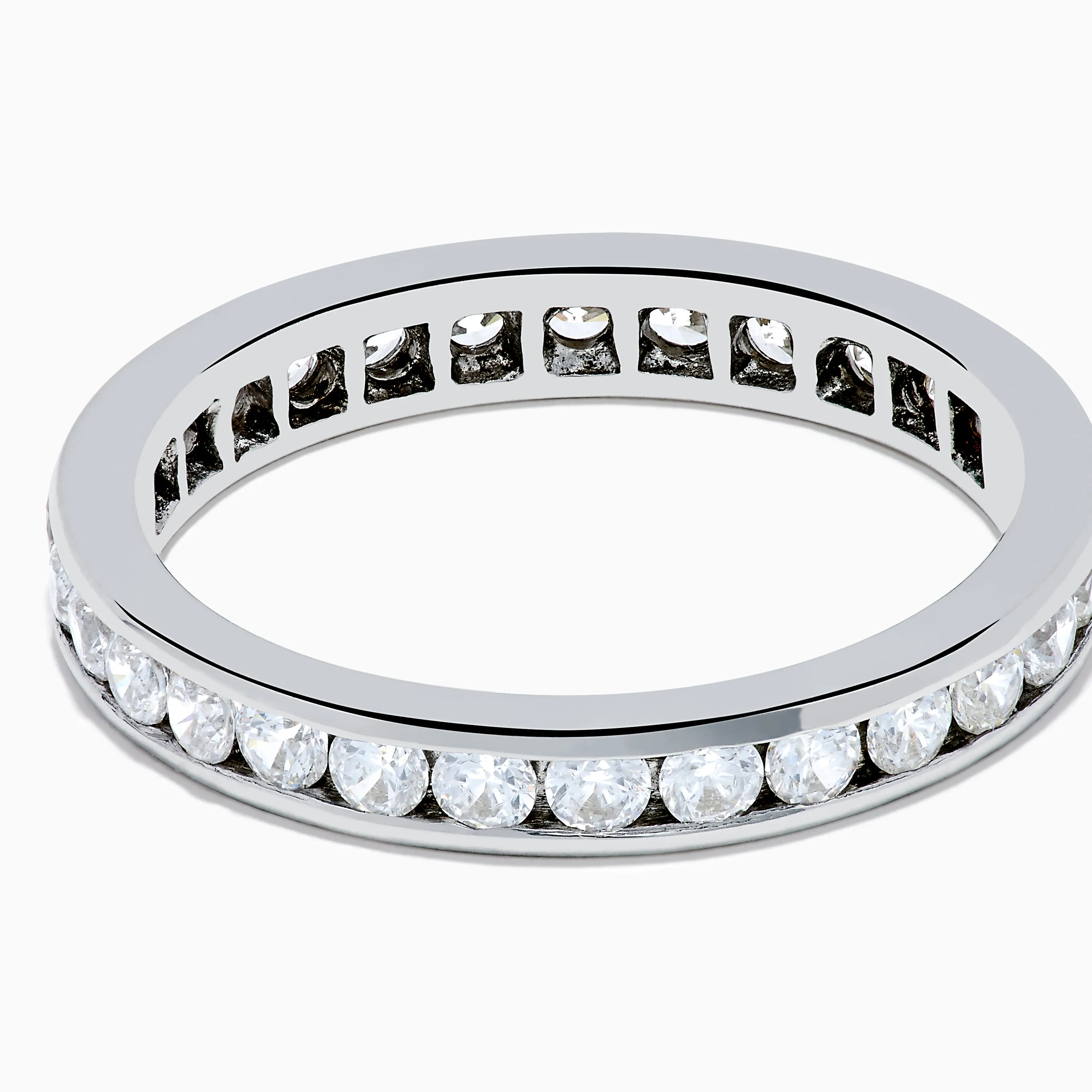 14K White Gold Channel Set Diamond Eternity Band, 1.00 TCW sold by Effy product image thumbnail 2