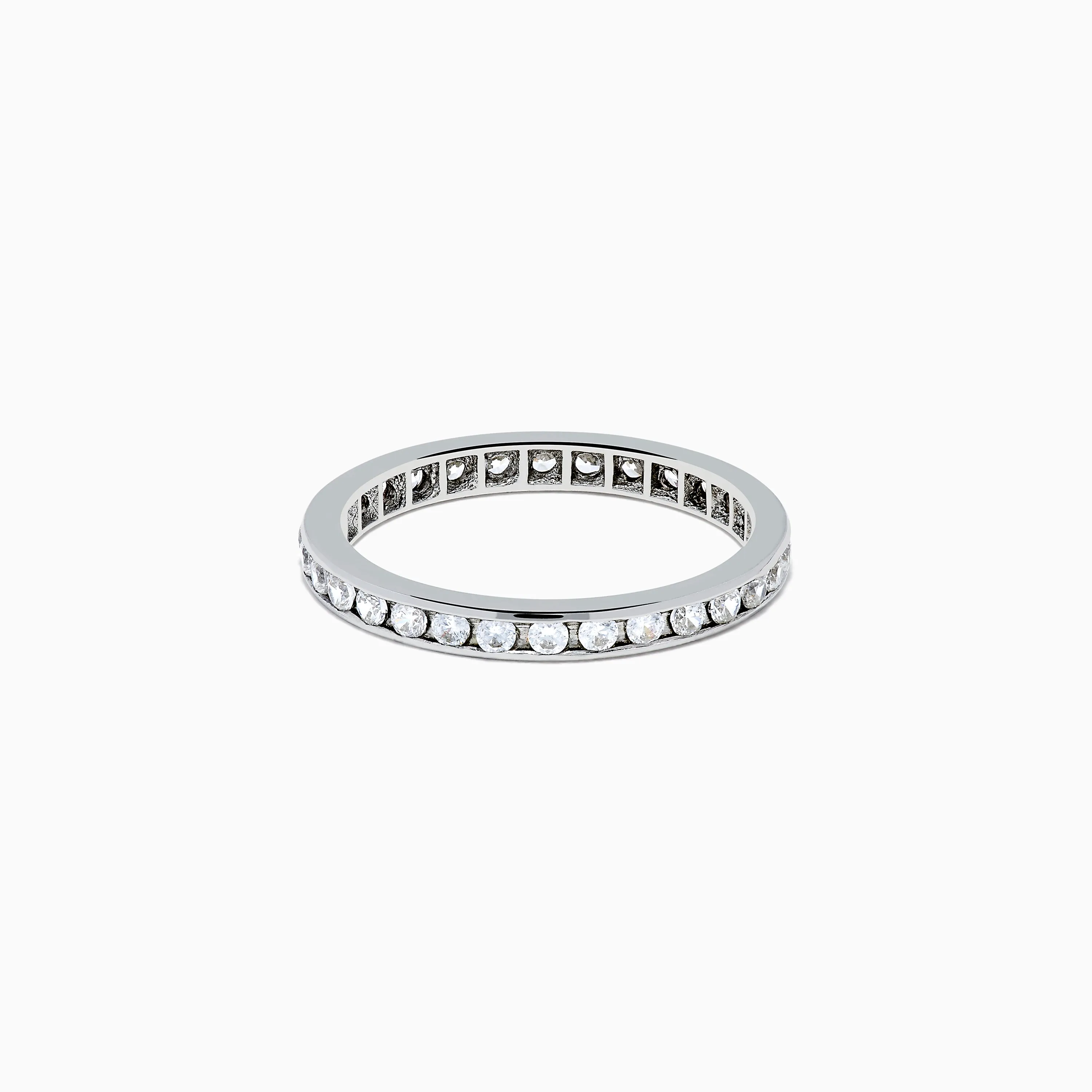 14K White Gold Channel Set Diamond Eternity Band, 0.50 TCW sold by Effy