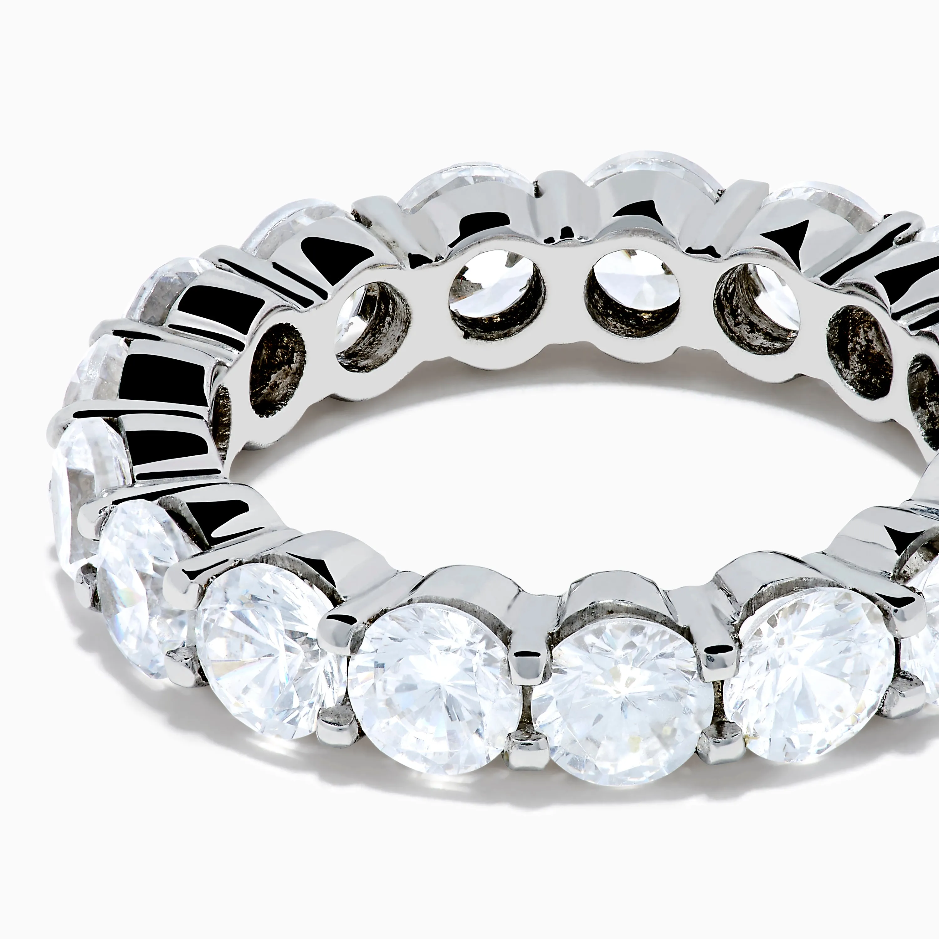 14K White Gold Prong Set Diamond Eternity Band, 4.00 TCW sold by Effy product image thumbnail 2