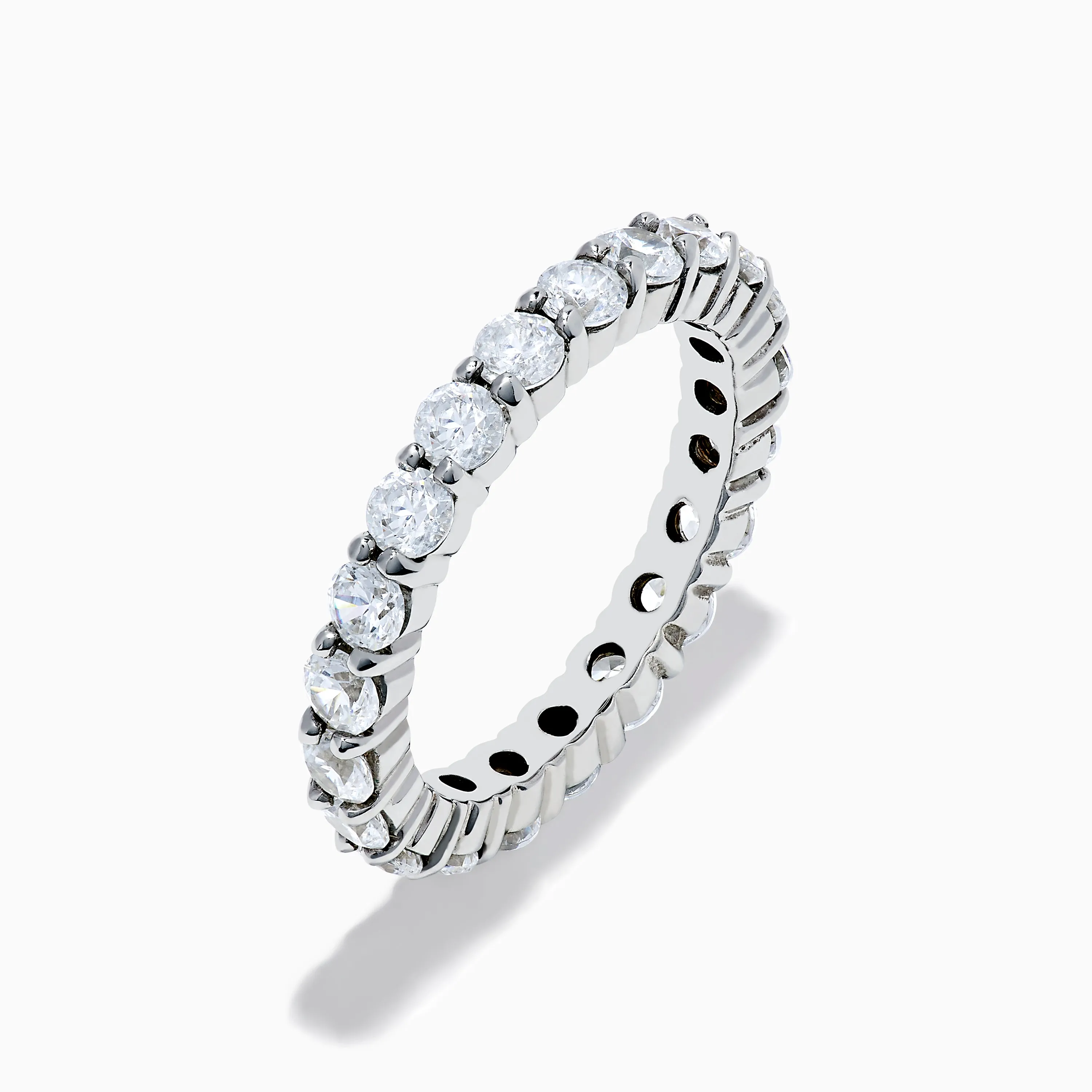 14K White Gold Prong Set Diamond Eternity Band, 2.00 TCW sold by Effy product image thumbnail 4
