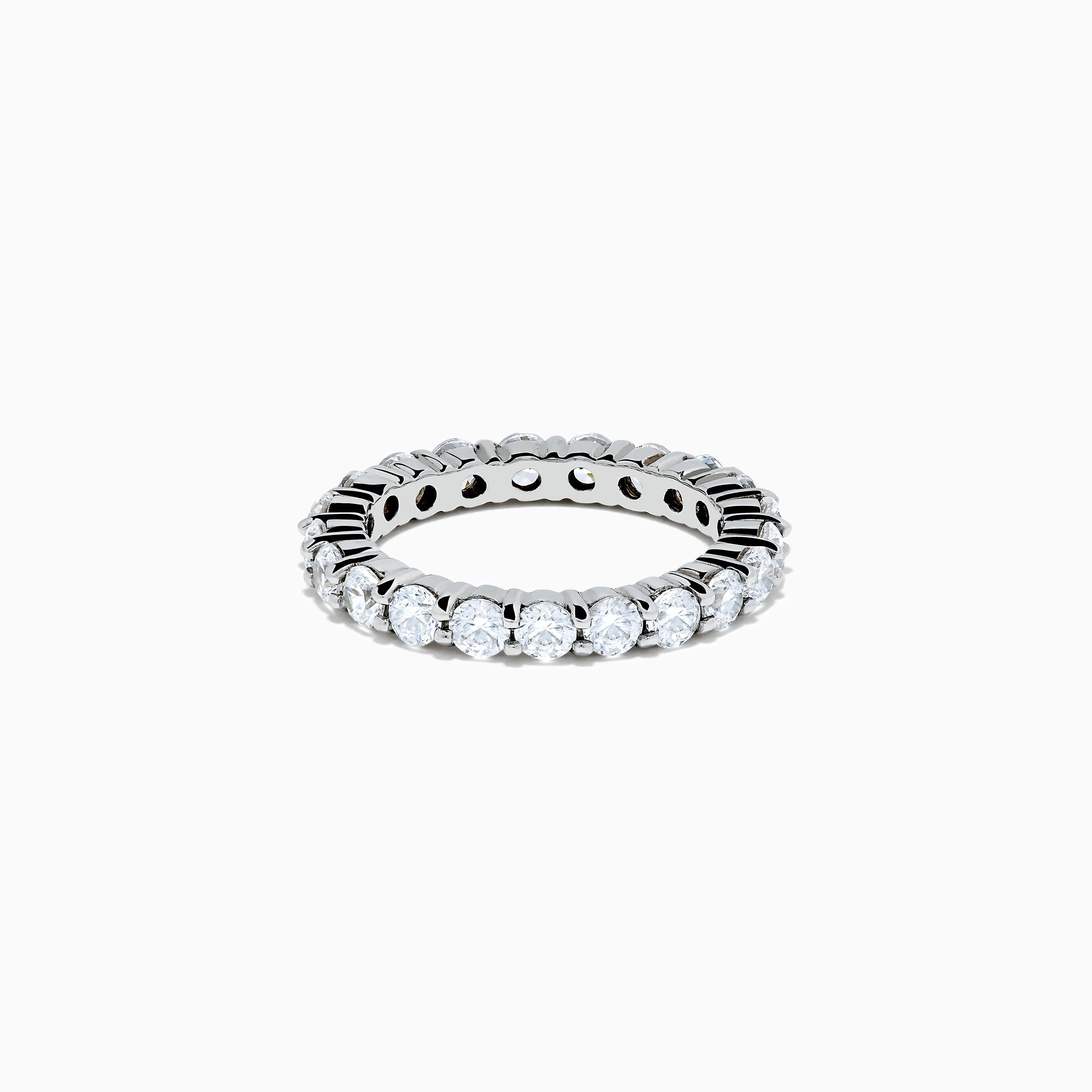 14K White Gold Prong Set Diamond Eternity Band, 2.00 TCW sold by Effy