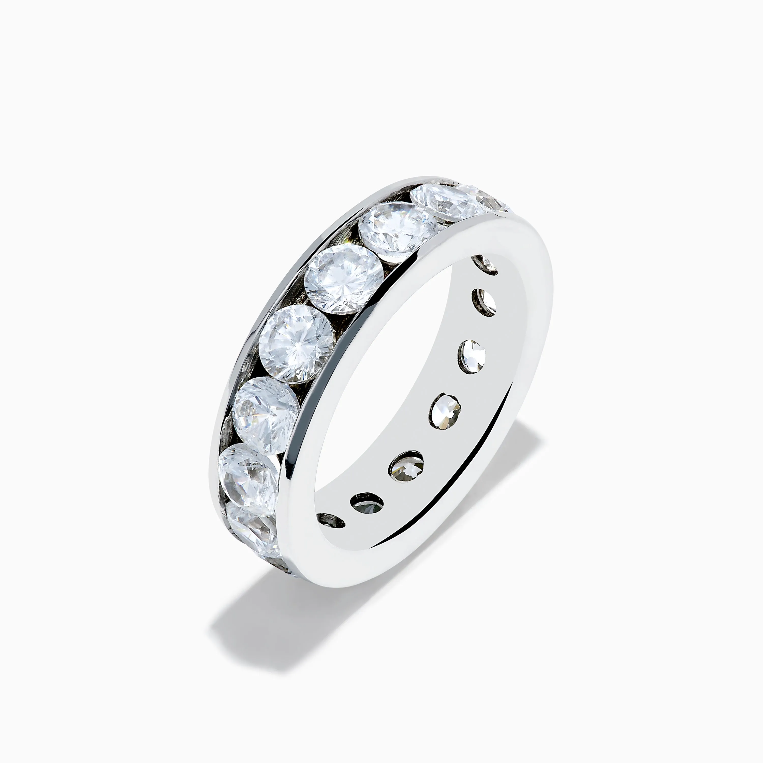 14K White Gold Channel Set Diamond Eternity Band, 4.00 TCW sold by Effy product image thumbnail 4