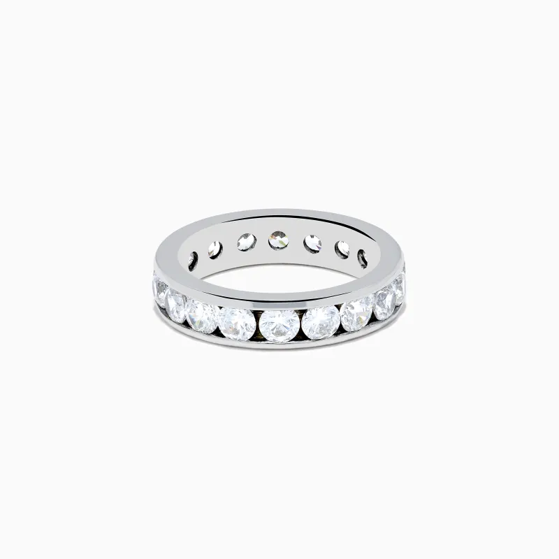 14K White Gold Channel Set Diamond Eternity Band, 3.00 TCW sold by Effy