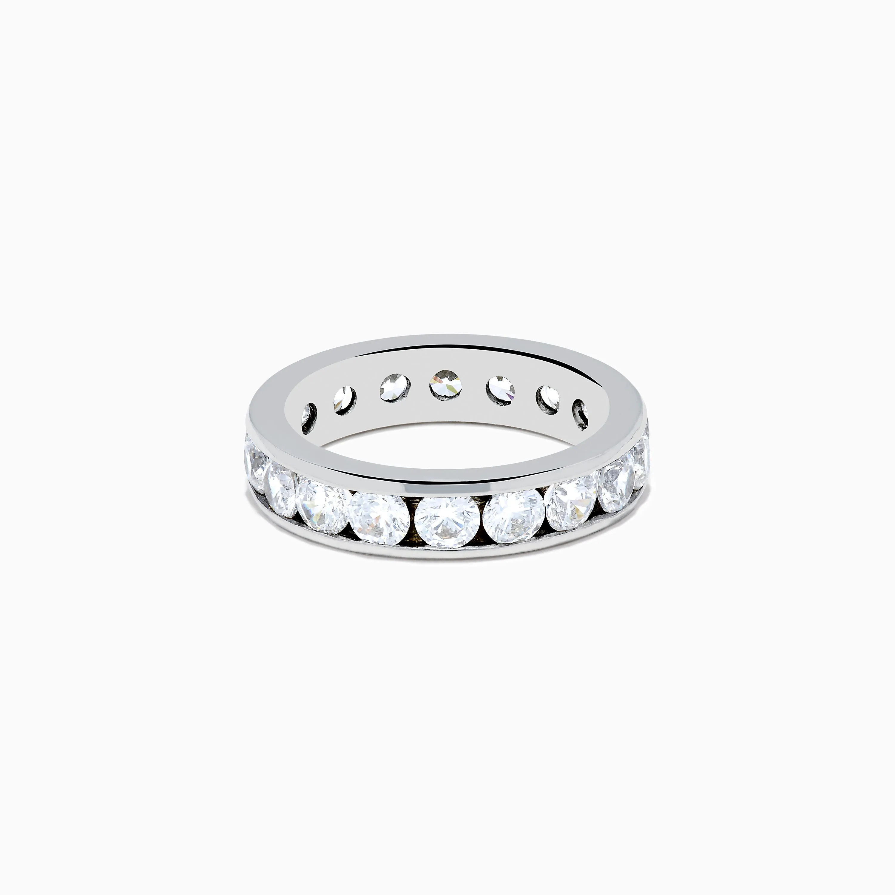 14K White Gold Channel Set Diamond Eternity Band, 3.00 TCW sold by Effy