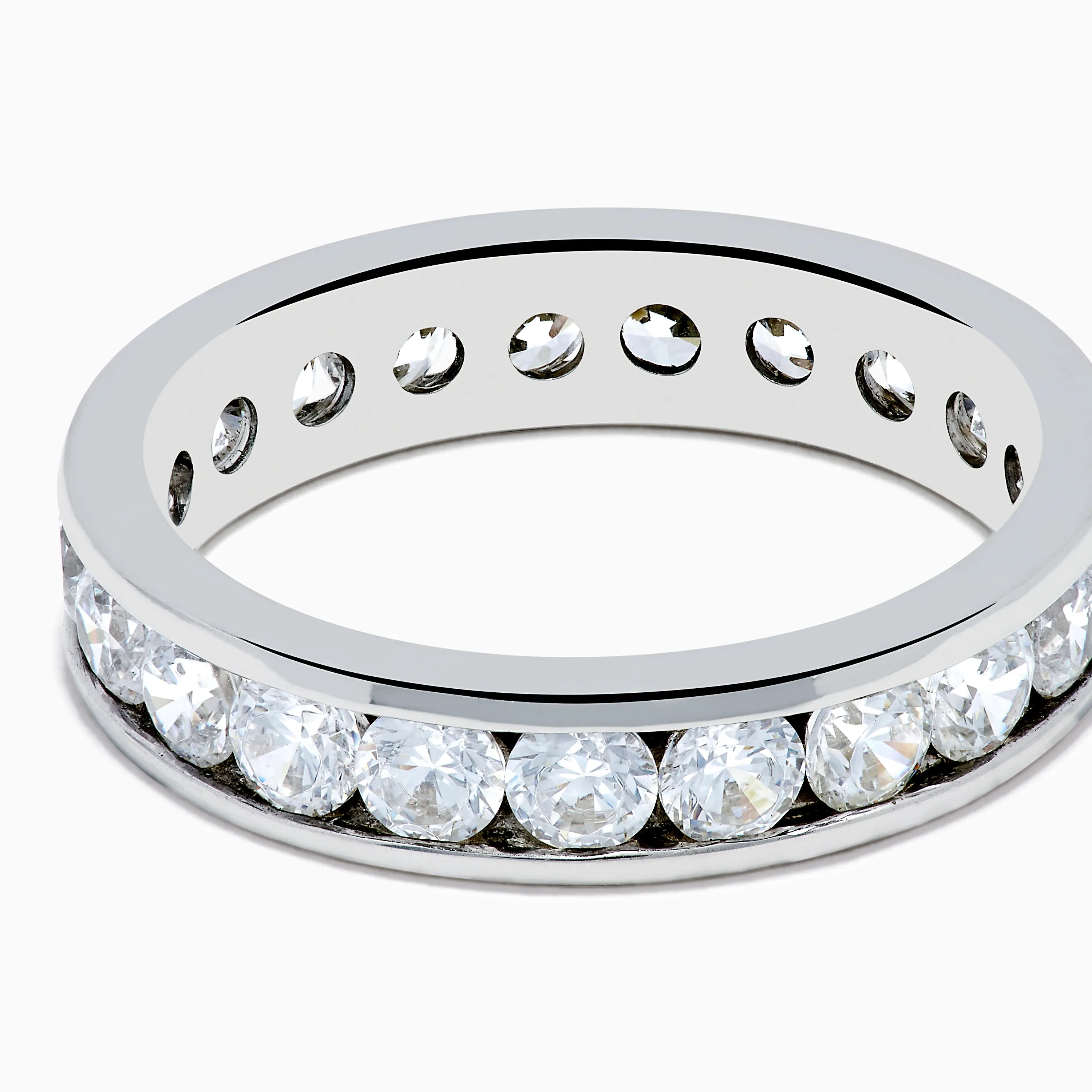 14K White Gold Channel Set Diamond Eternity Band, 2.00 TCW sold by Effy product image thumbnail 2