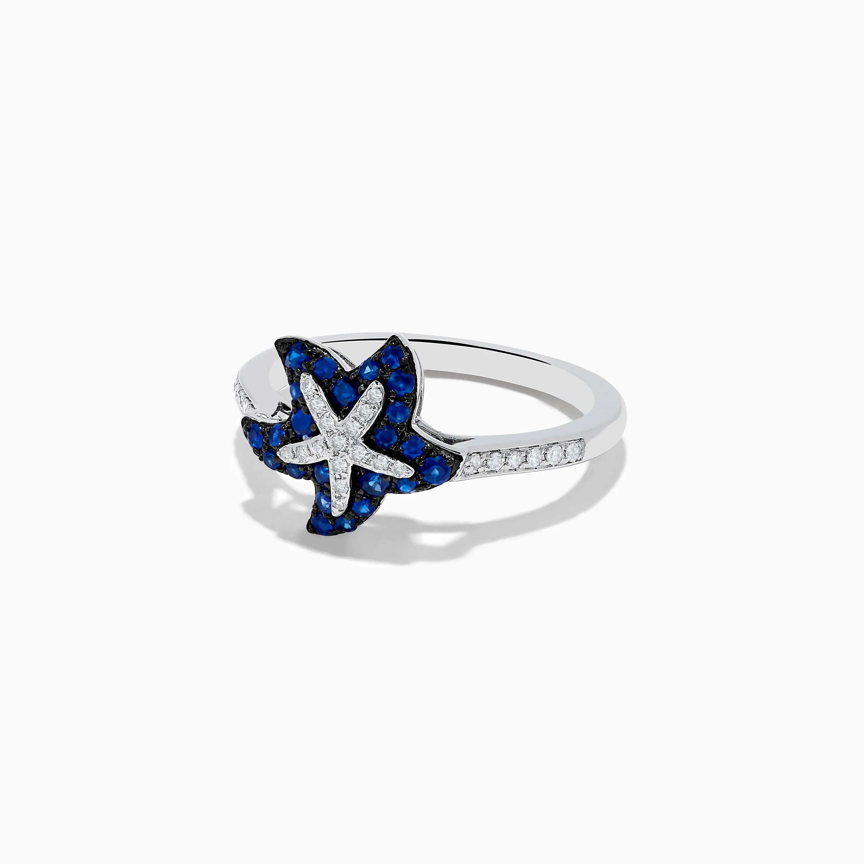 Seaside 14K White Gold Sapphire & Diamond Starfish Ring, 0.46 TCW sold by Effy product image thumbnail 2