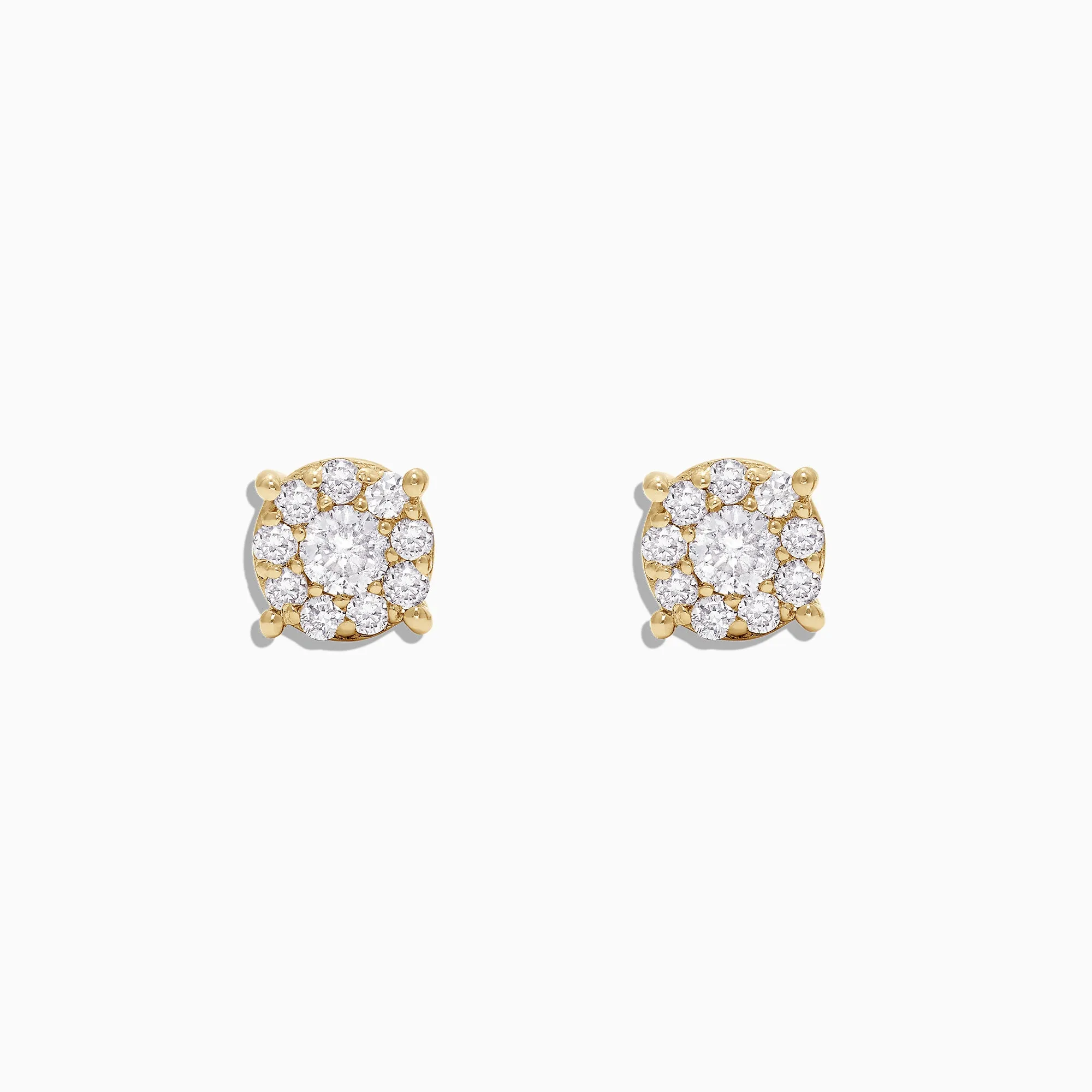 Bouquet 14K Yellow Gold Diamond Cluster Stud Earrings, 0.50 TCW sold by Effy