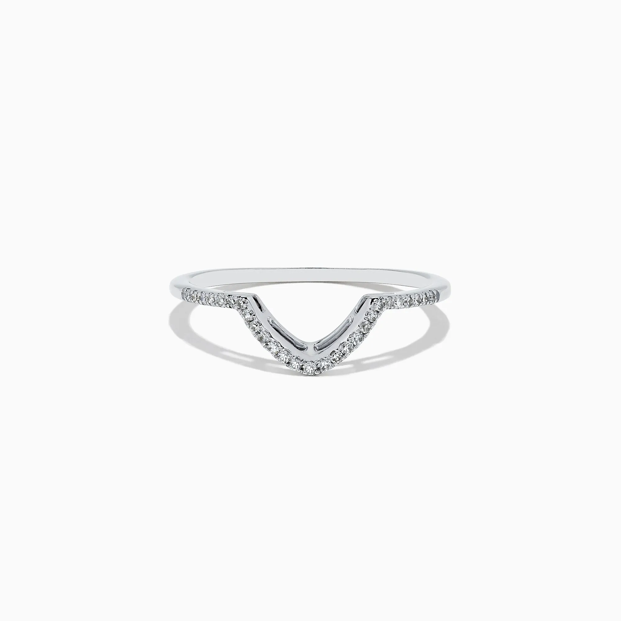 Pave Classica 14K White Gold Diamond Wedding Band, 0.13 TCW sold by Effy