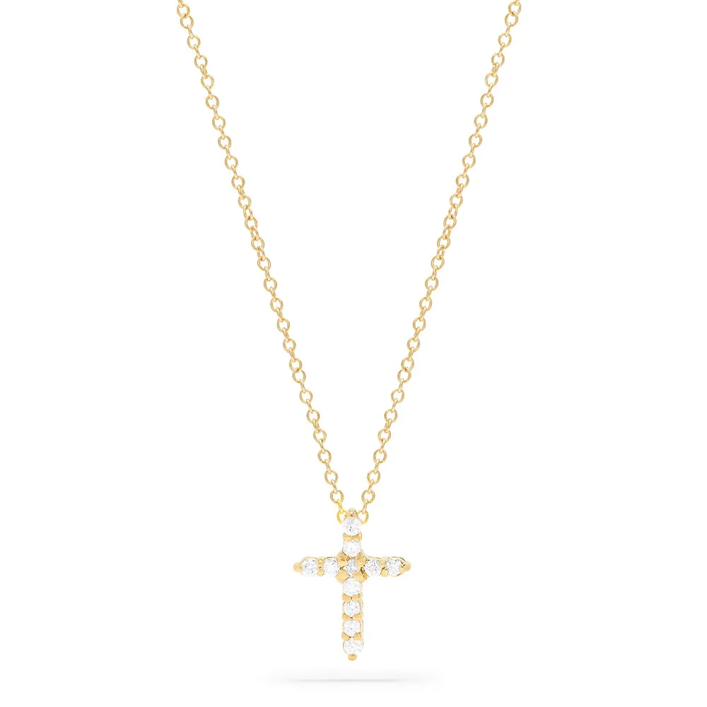 Novelty 14K Yellow Gold Diamond Cross Pendant, 0.22 TCW sold by Effy