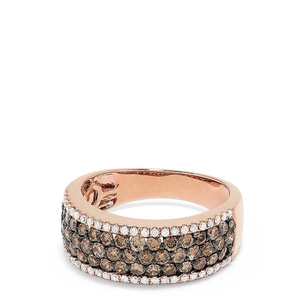 14K Rose Gold Espresso and White Diamond Ring, 1.28 TCW sold by Effy product image thumbnail 2