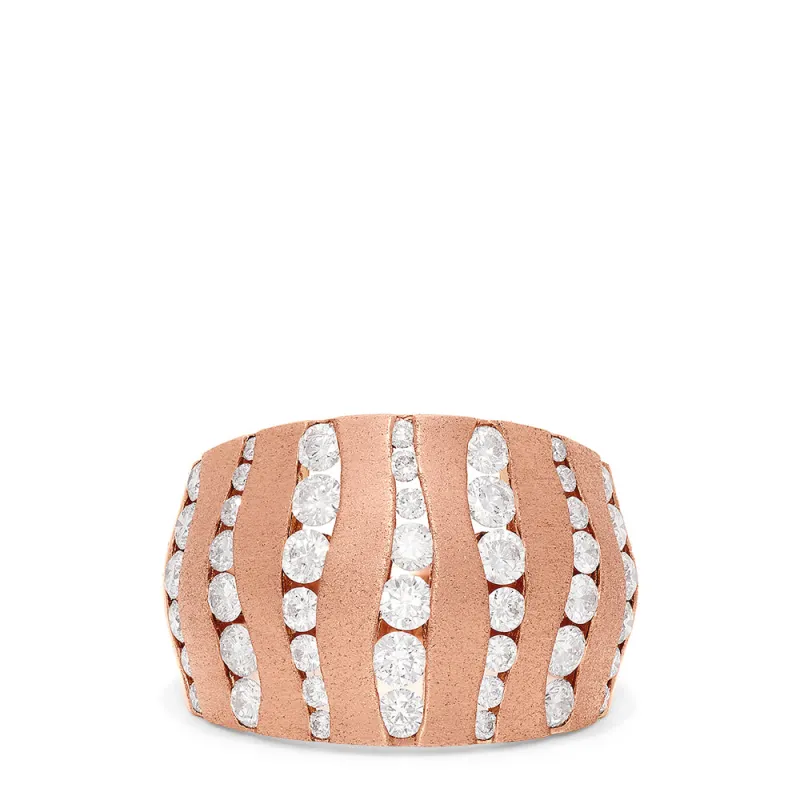 Pave Rose 14K Rose Gold Diamond Ring, 1.68 TCW sold by Effy