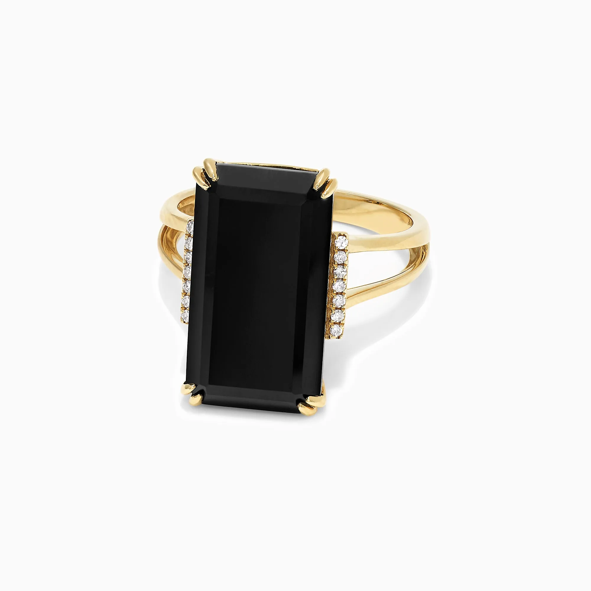 Eclipse 14K Yellow Gold Onyx and Diamond Ring, 9.65 TCW sold by Effy product image thumbnail 2