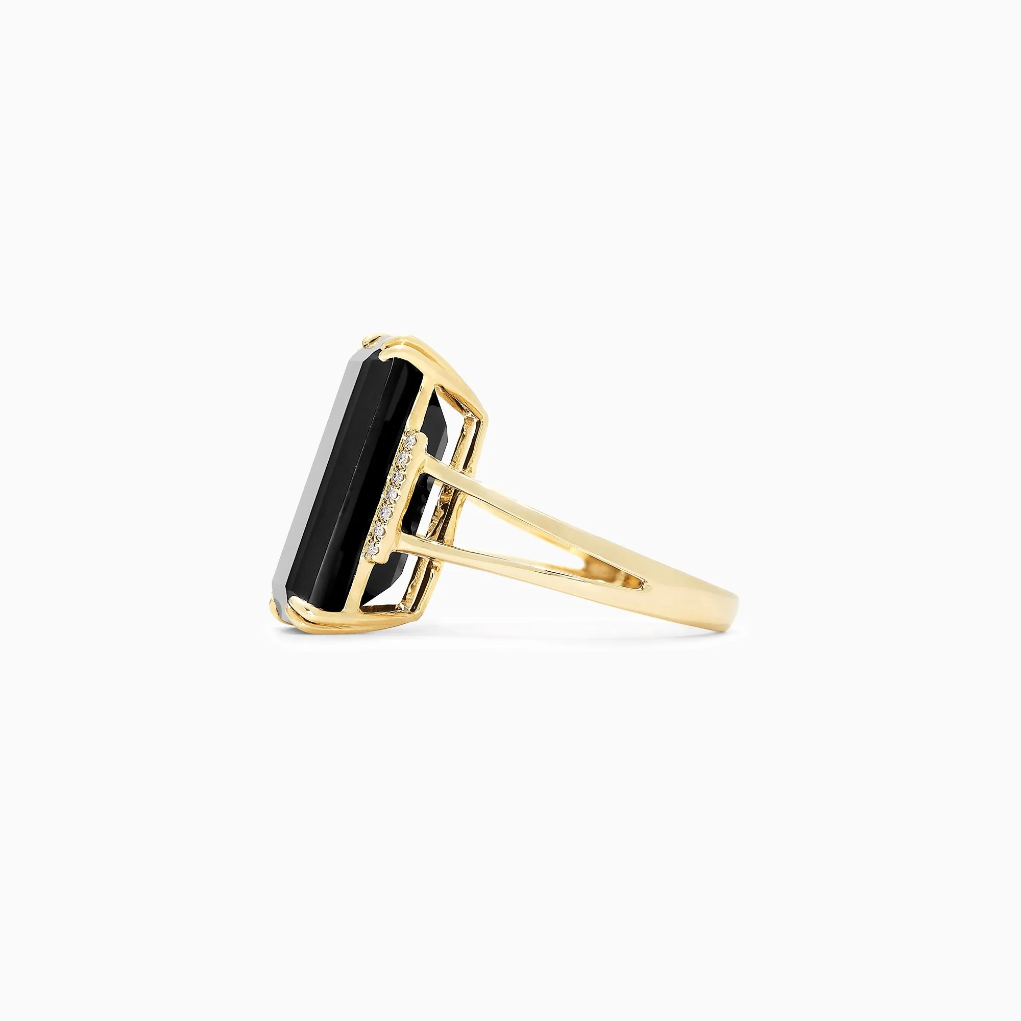 Eclipse 14K Yellow Gold Onyx and Diamond Ring, 9.65 TCW sold by Effy product image thumbnail 3