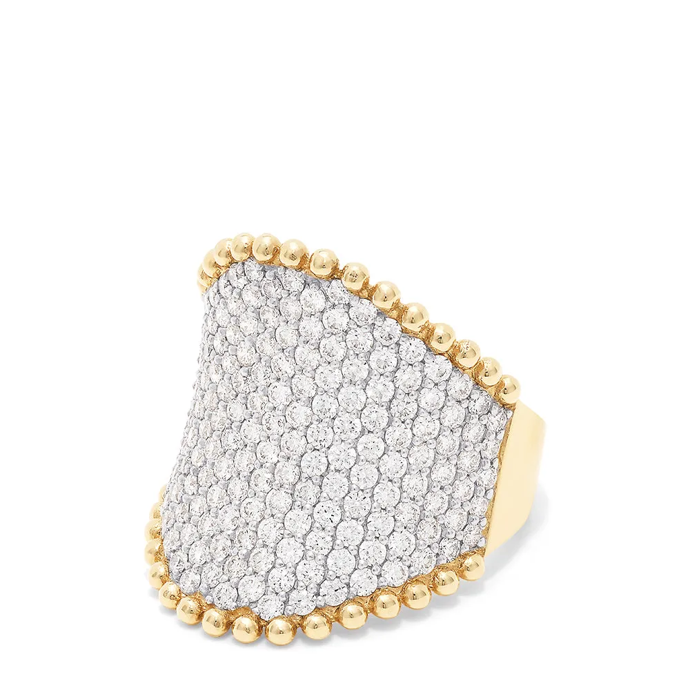 D'Oro 14K Yellow Gold Diamond Pave Ring, 2.50 TCW sold by Effy product image thumbnail 2