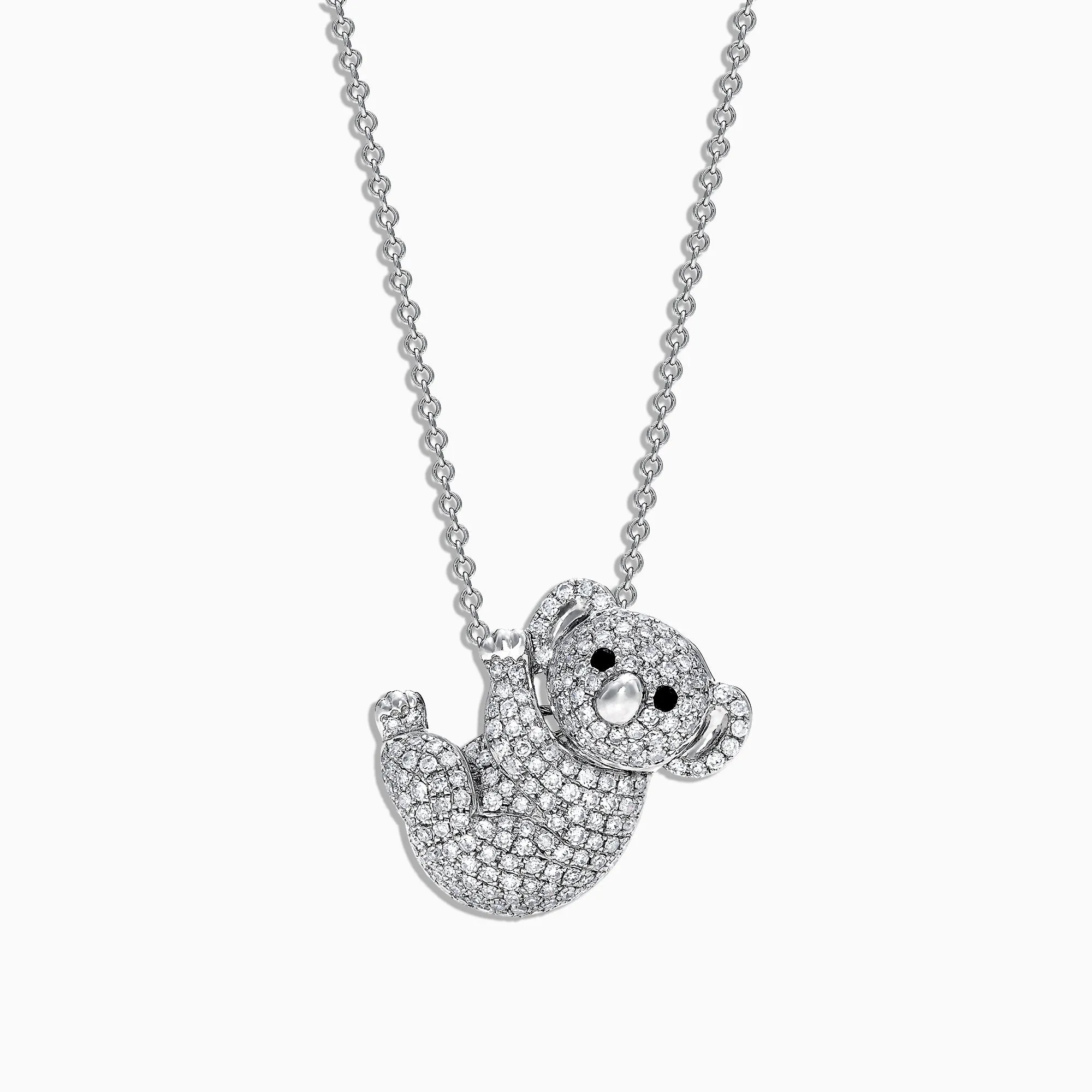 Safari 14K White Gold Diamond Koala Bear Pendant, 0.69 sold by Effy