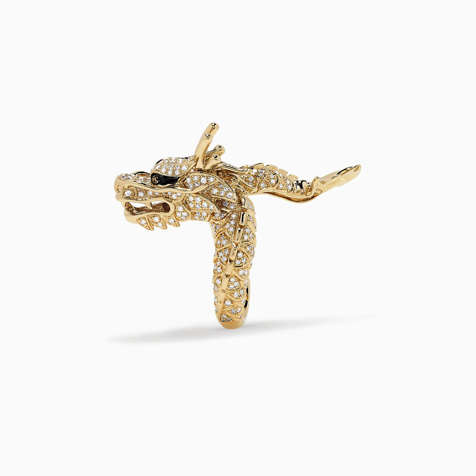 Safari 14K Yellow Gold Diamond Dragon Ring, 1.08 TCW sold by Effy product image thumbnail 2