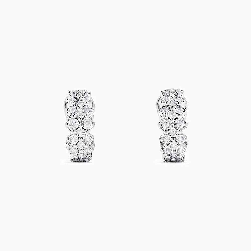 925 Sterling Silver Diamond Earrings, 0.33 TCW sold by Effy