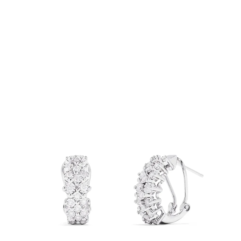 925 Sterling Silver Diamond Earrings, 0.33 TCW sold by Effy product image thumbnail 2