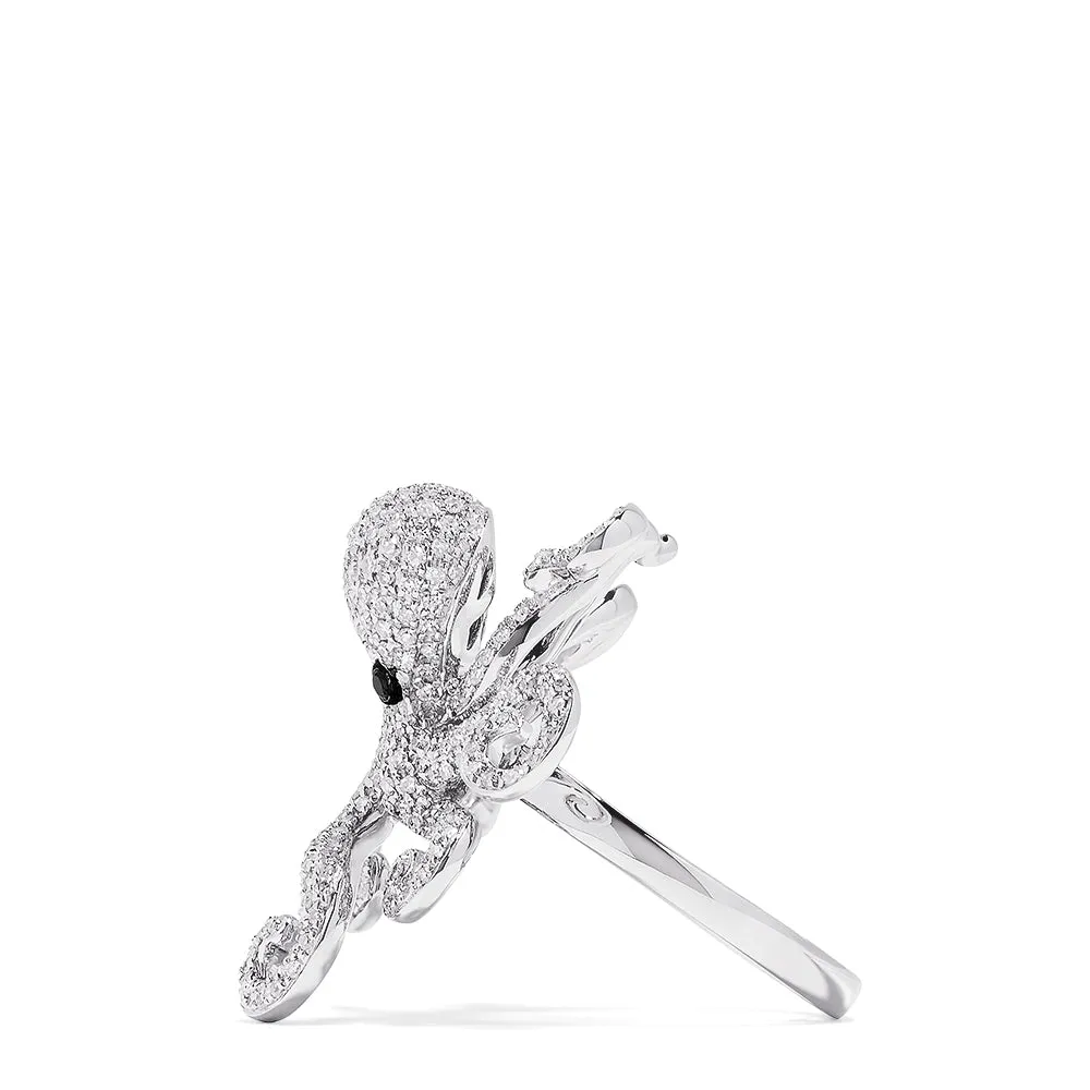 Seaside 14K White Gold Diamond Octopus Ring, 1.33 TCW sold by Effy product image thumbnail 2