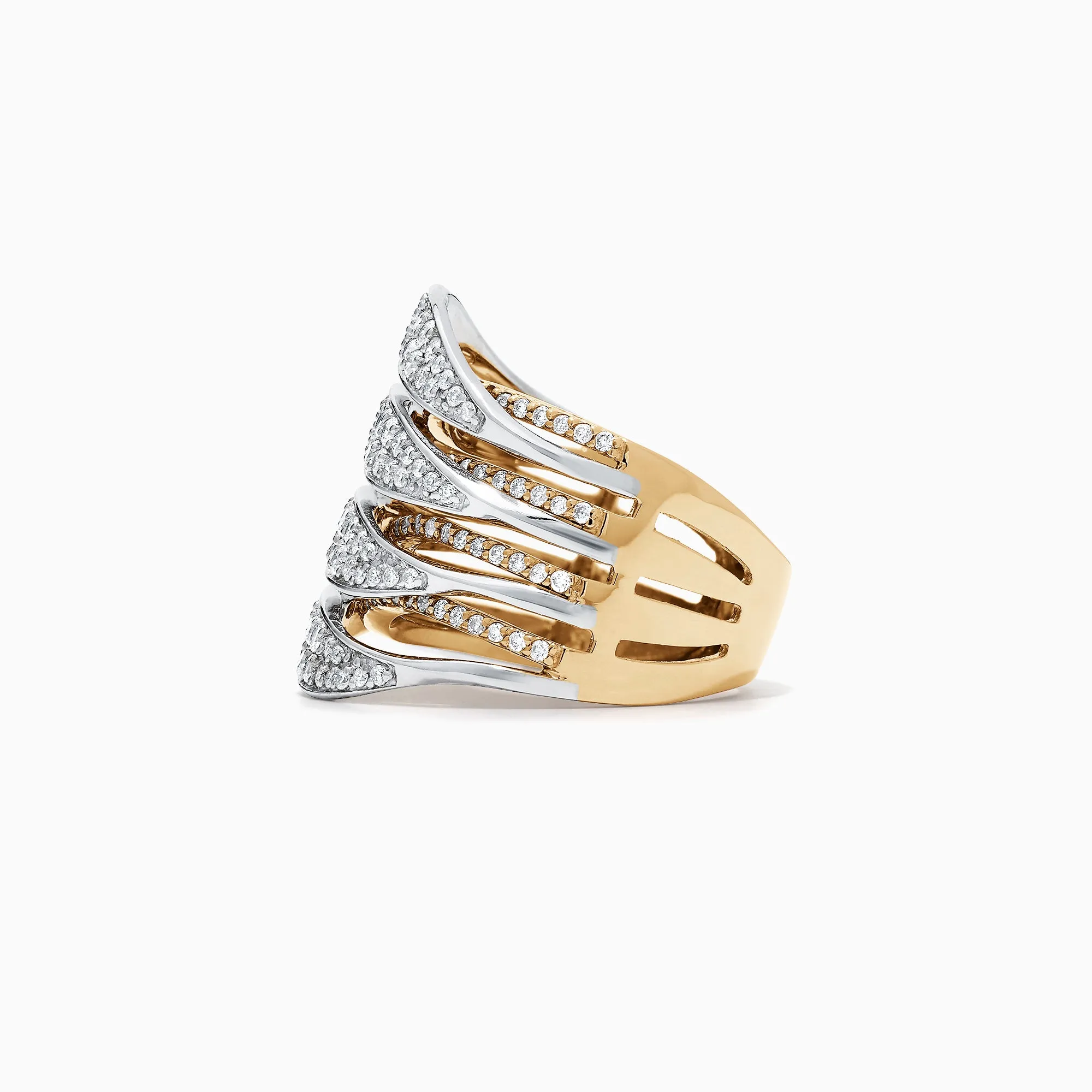 Duo 14K Yellow and White Gold Diamond Ring, 1.31 TCW sold by Effy product image thumbnail 3