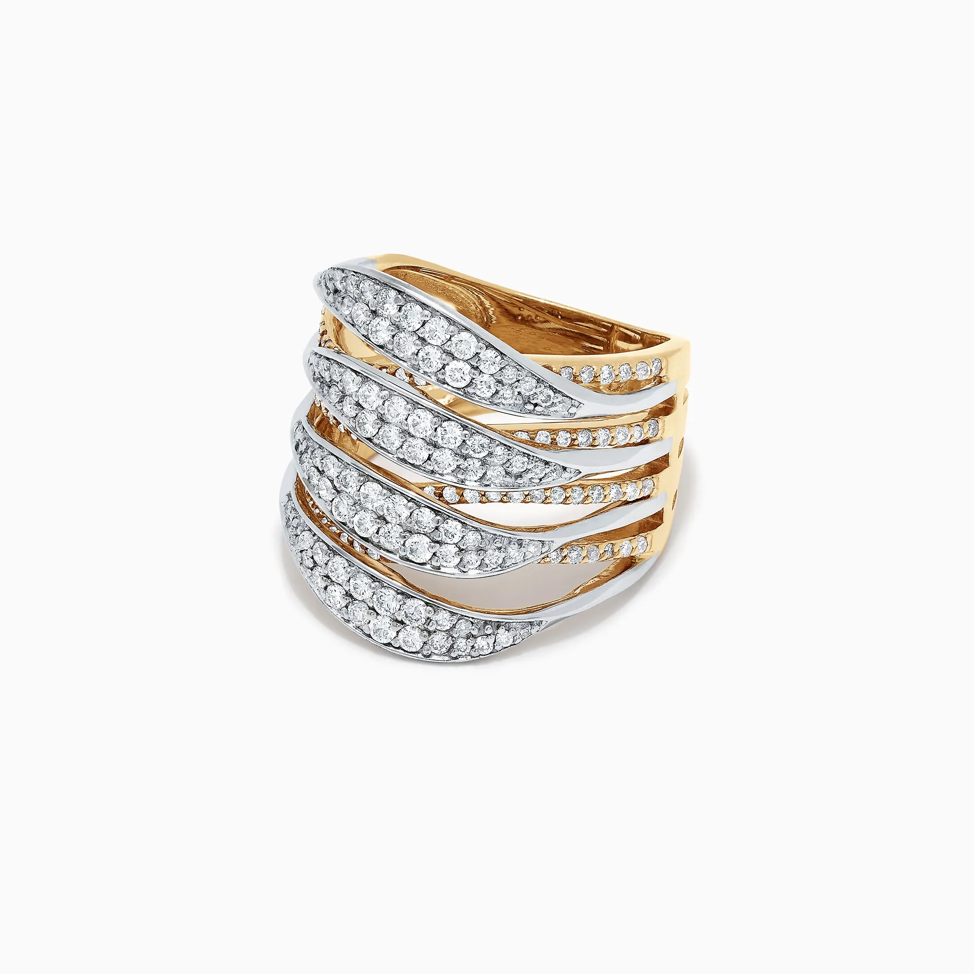 Duo 14K Yellow and White Gold Diamond Ring, 1.31 TCW sold by Effy product image thumbnail 2