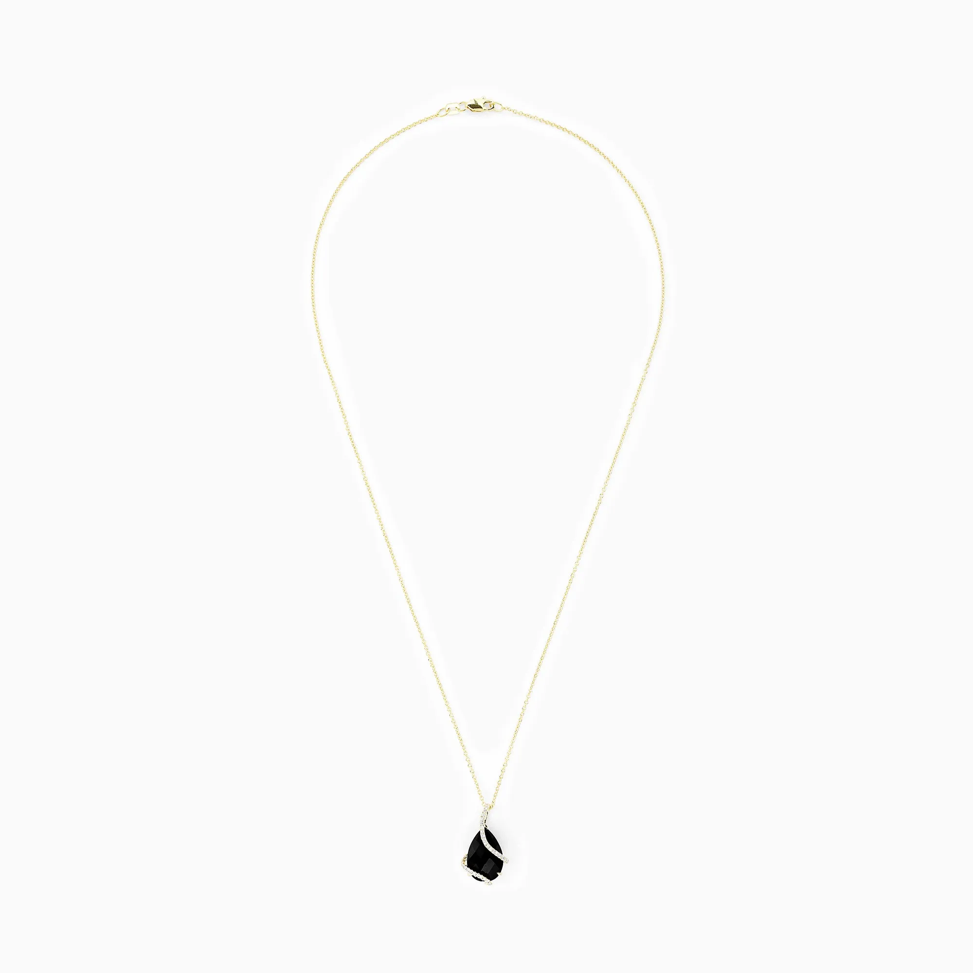 Eclipse 14K Yellow Gold Onyx and Diamond Pendant, 6.29 TCW sold by Effy product image thumbnail 2