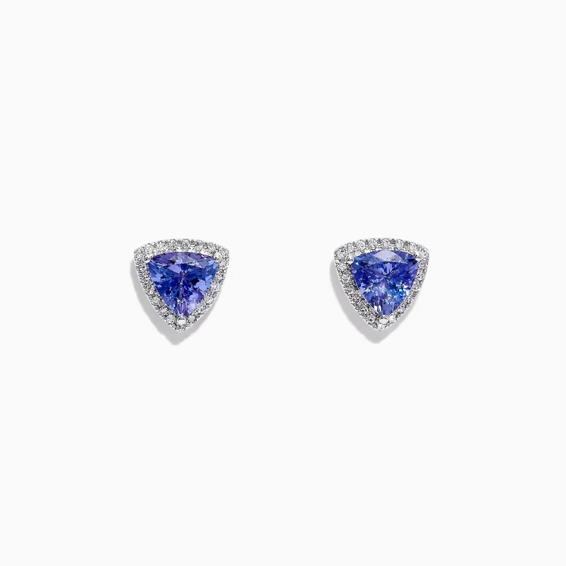 Nahla Siri 14K Gold Tanzanite & Diamond Stud Earrings, 2.34 TCW sold by Effy