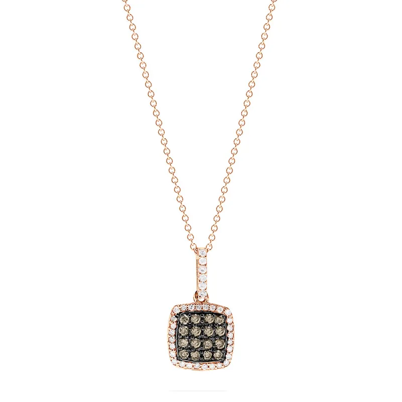 14K Rose Gold Espresso and White Diamond Pendant, 0.60 TCW sold by Effy