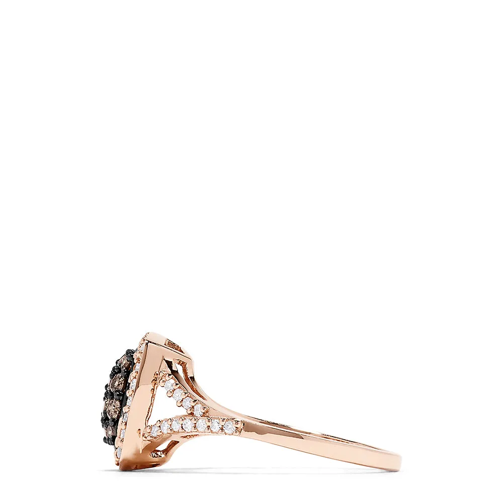 14K Rose Gold Espresso and White Diamond Ring, 0.60 TCW sold by Effy product image thumbnail 3