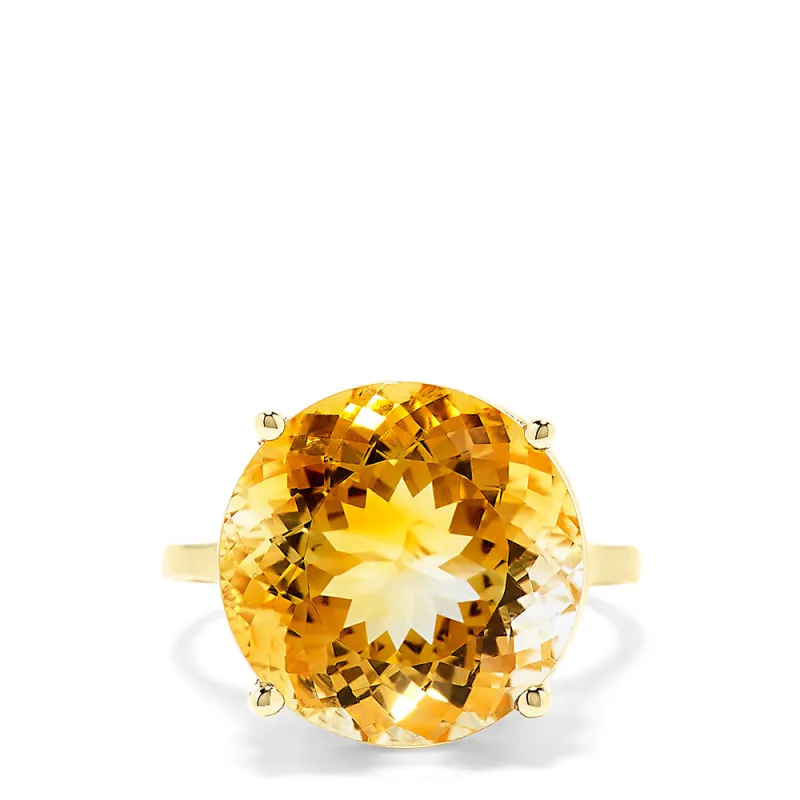 14K Yellow Gold Citrine Ring, 12.54 TCW sold by Effy