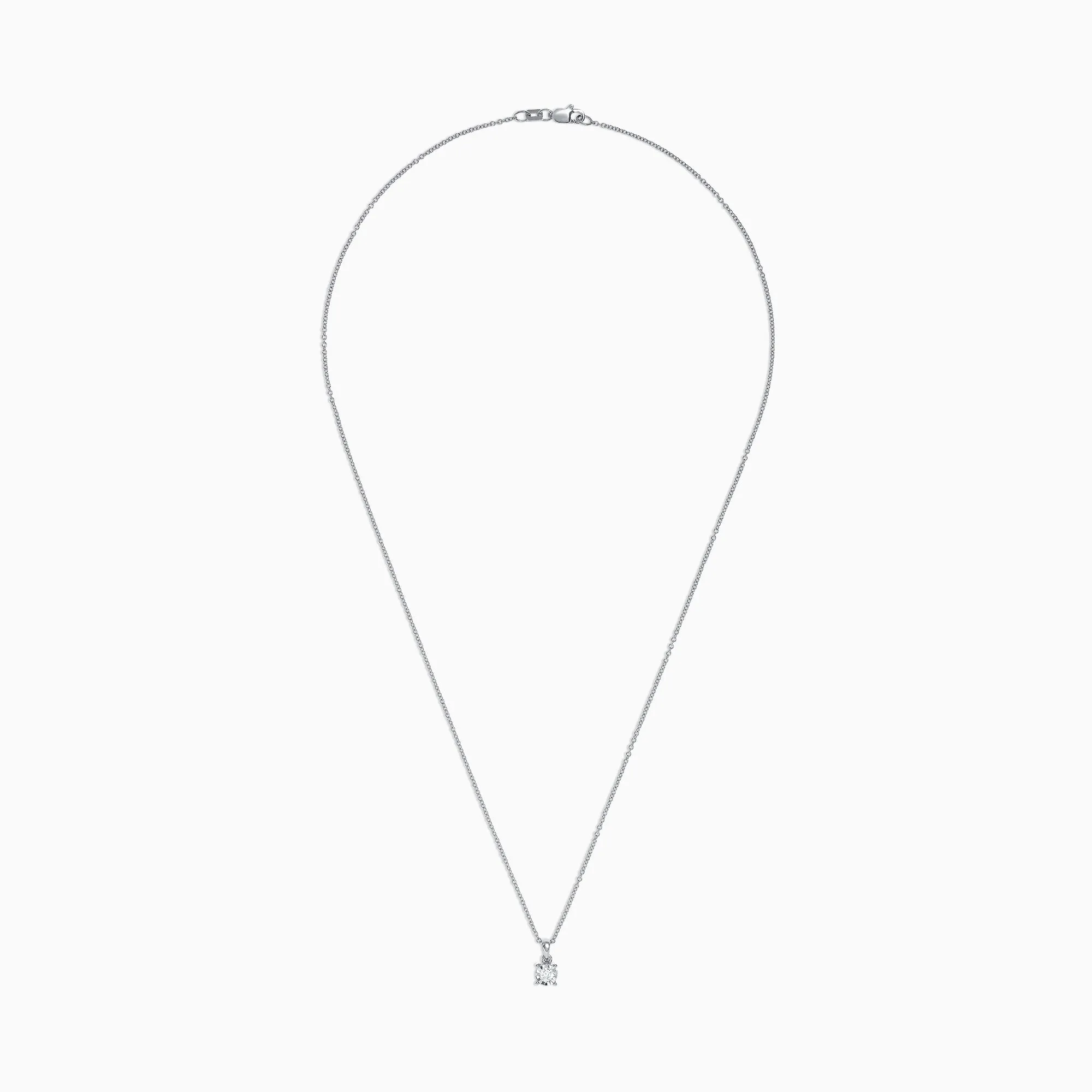 Pave Classica 14K White Gold Diamond Solitaire Pendant, 0.15 TCW sold by Effy product image thumbnail 2