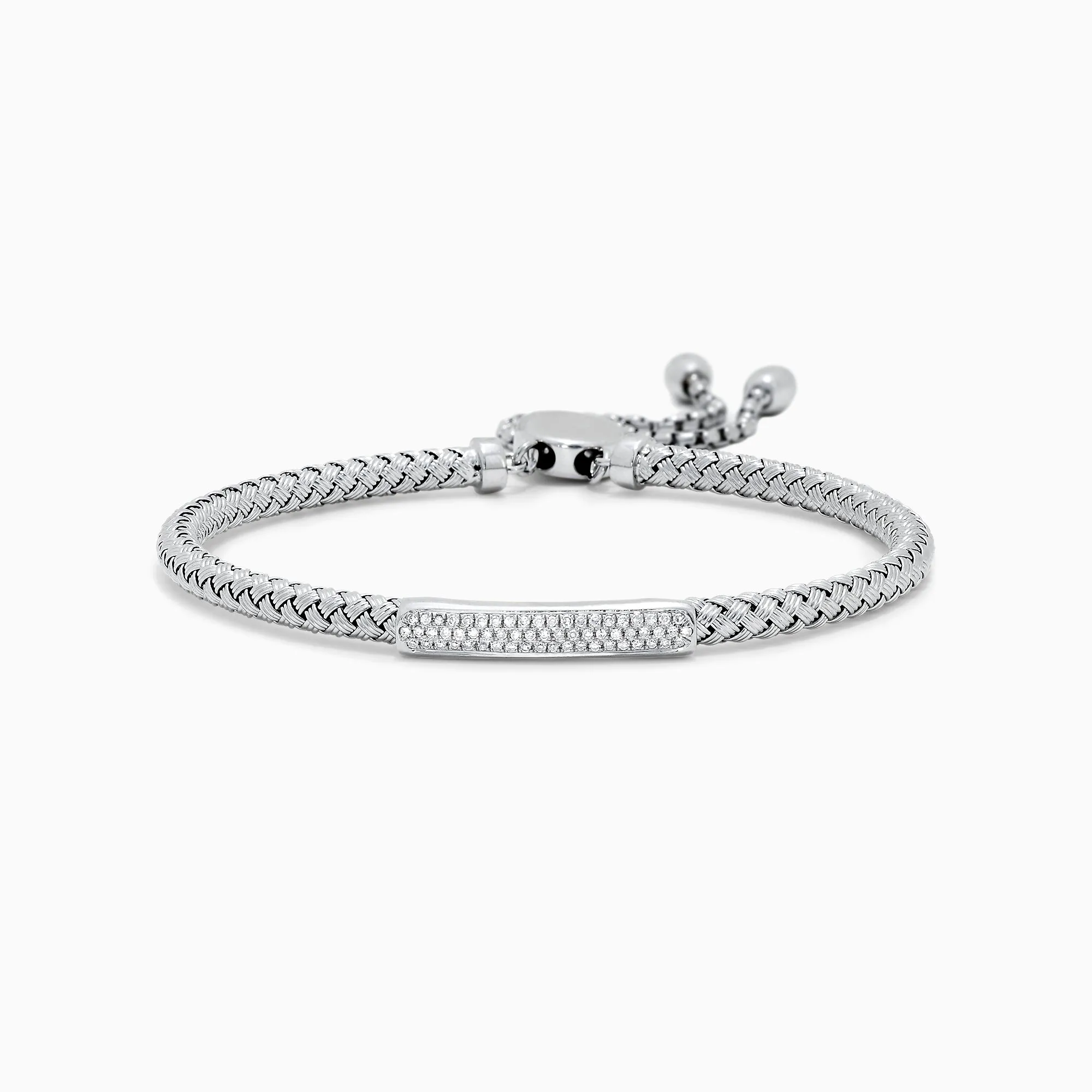 925 Sterling Silver Diamond Accented Bracelet, 0.17 TCW sold by Effy