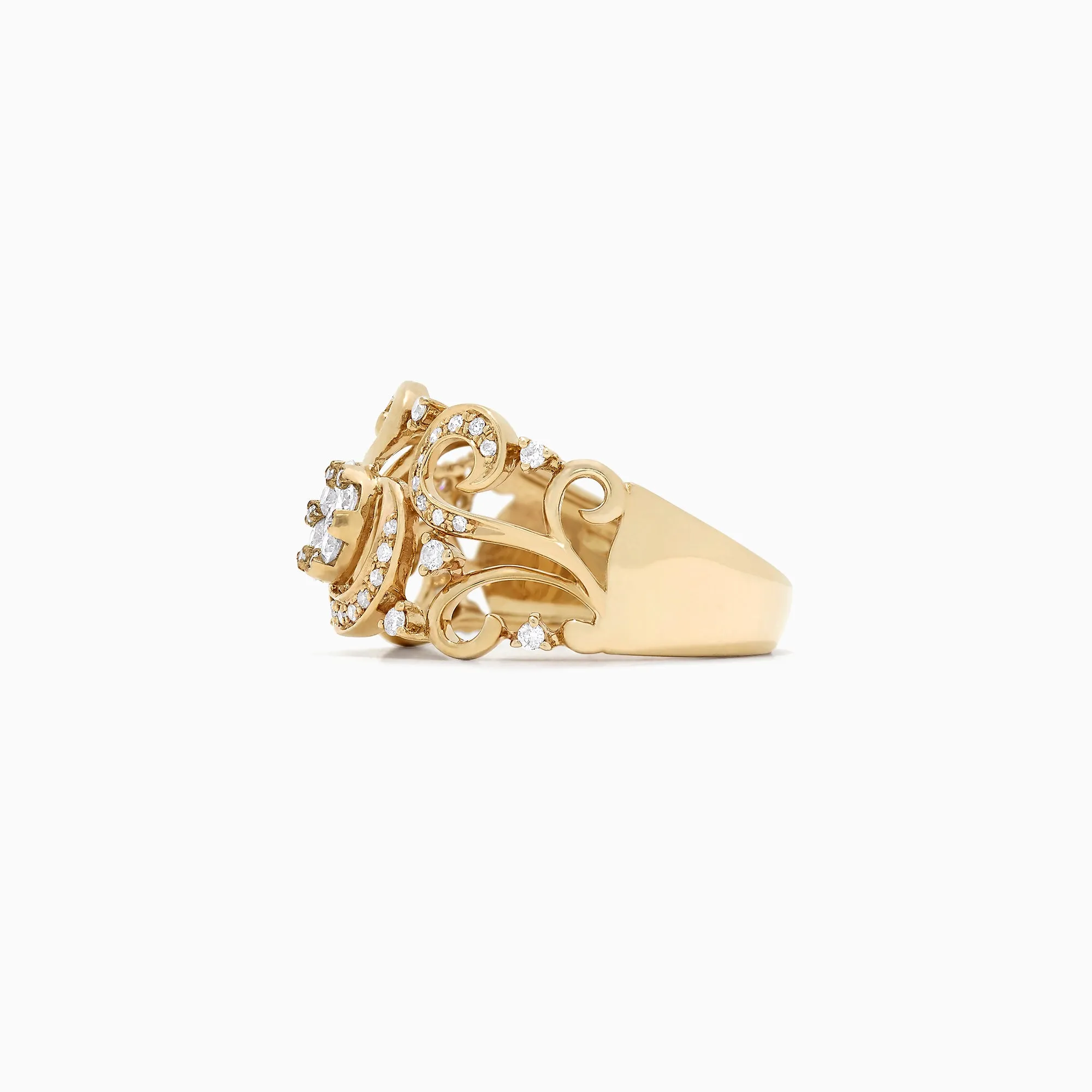 Bouquet 14K Yellow Gold Diamond Filigree Ring, 0.53 TCW sold by Effy product image thumbnail 3