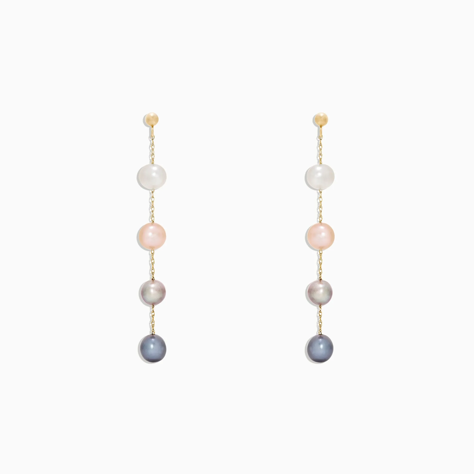 14K Yellow Gold Multi Color Cultured Pearl Earrings sold by Effy