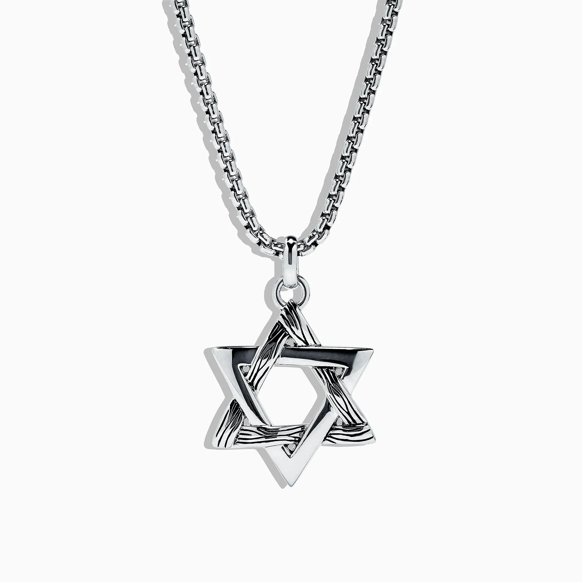 Men's Sterling Silver Star of David Pendant sold by Effy